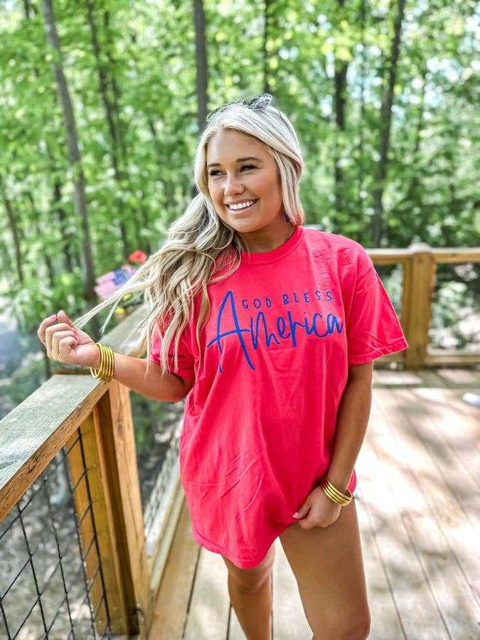 God Bless America Graphic Tee 926 WEST