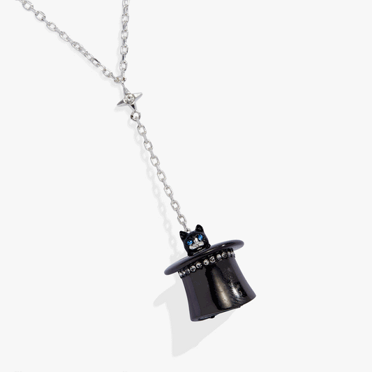 Alex & Ani Tuxedo Cat Y Necklace