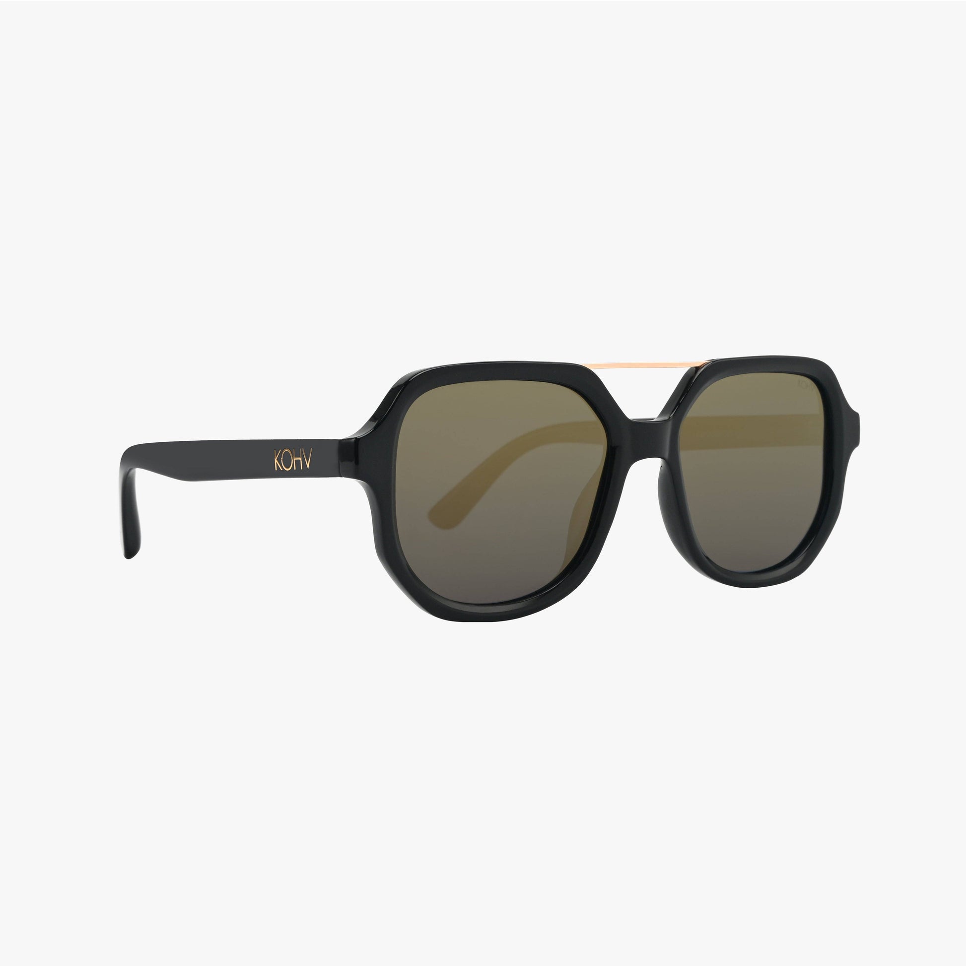 Kohv-LUNA BRONZE Polarized Square Designer Fashion Sunglasses - 926 West