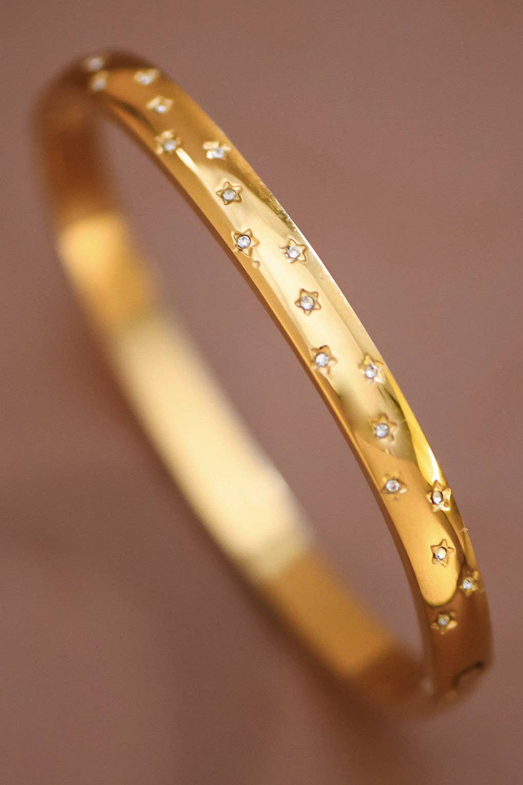 18K Gold Plated Waterproof Stainless Steel Bangle - 926 West