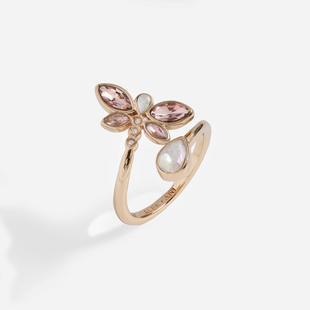 Alex & Ani Crystal Dragonfly Ring