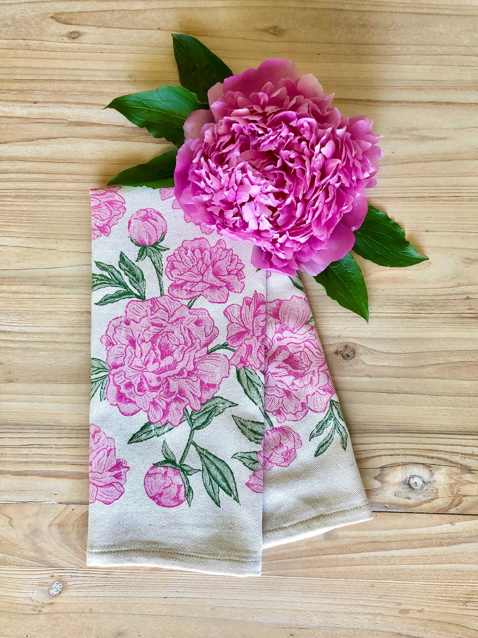 Peony Pattern - Kitchen Towel SOUTHERN FRIED DESIGN BARN