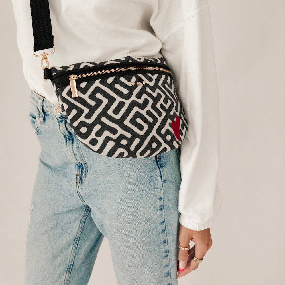 Colby Canvas Printed Bum Bag