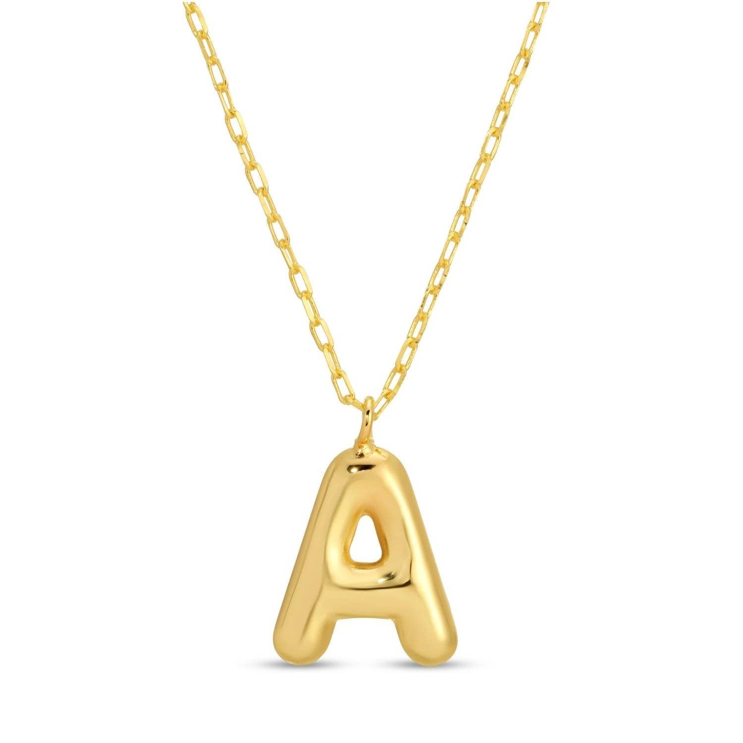 Splendid Iris - Large Balloon Initial Pendant - Assorted - 926 West