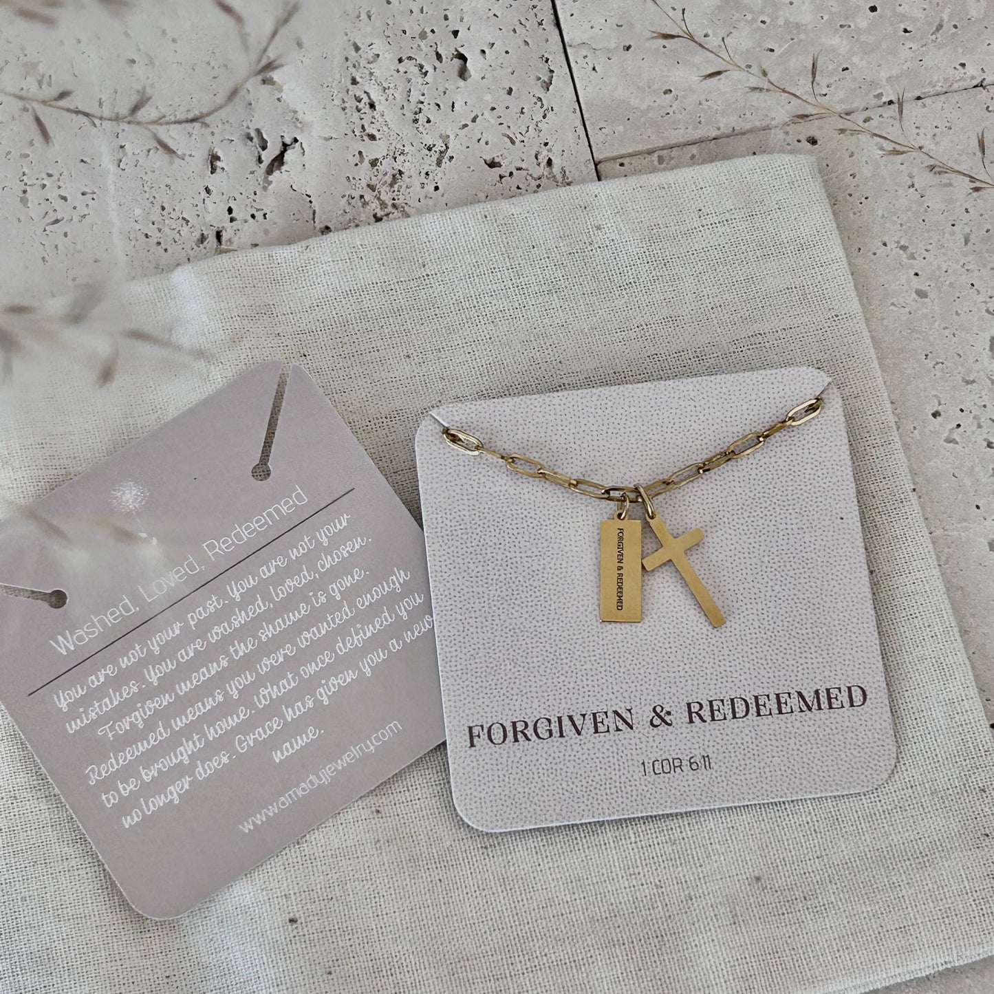 Christian Necklace Jewelry Bible verse 14k gold plated