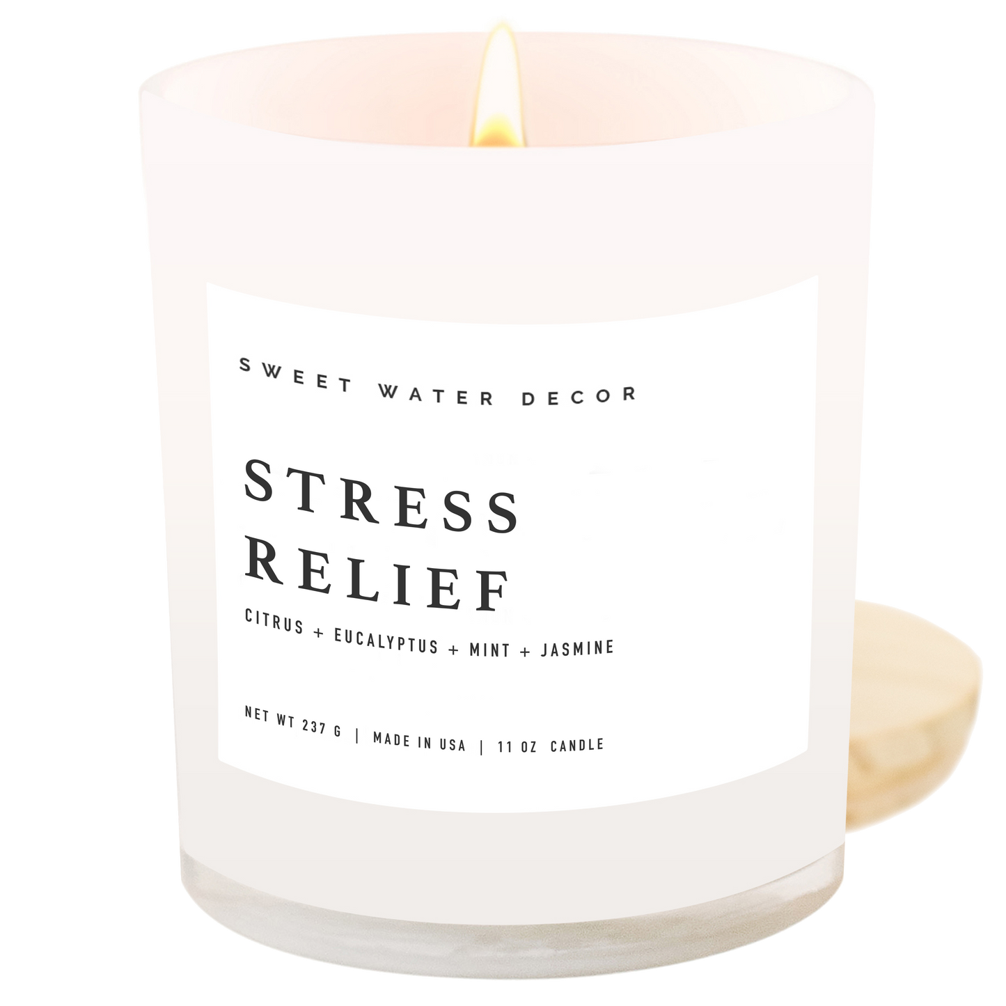 Stress Relief 11 oz Soy Candle - Home Decor & Gifts Sweet Water Decor