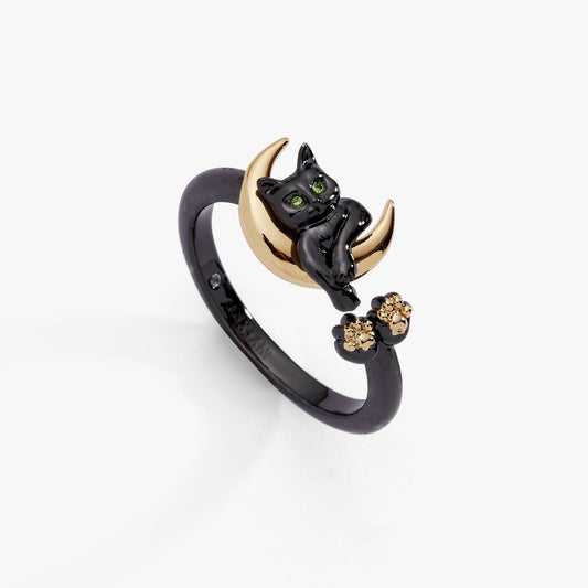 ALEX + ANI - Celestial Cat Open Ring