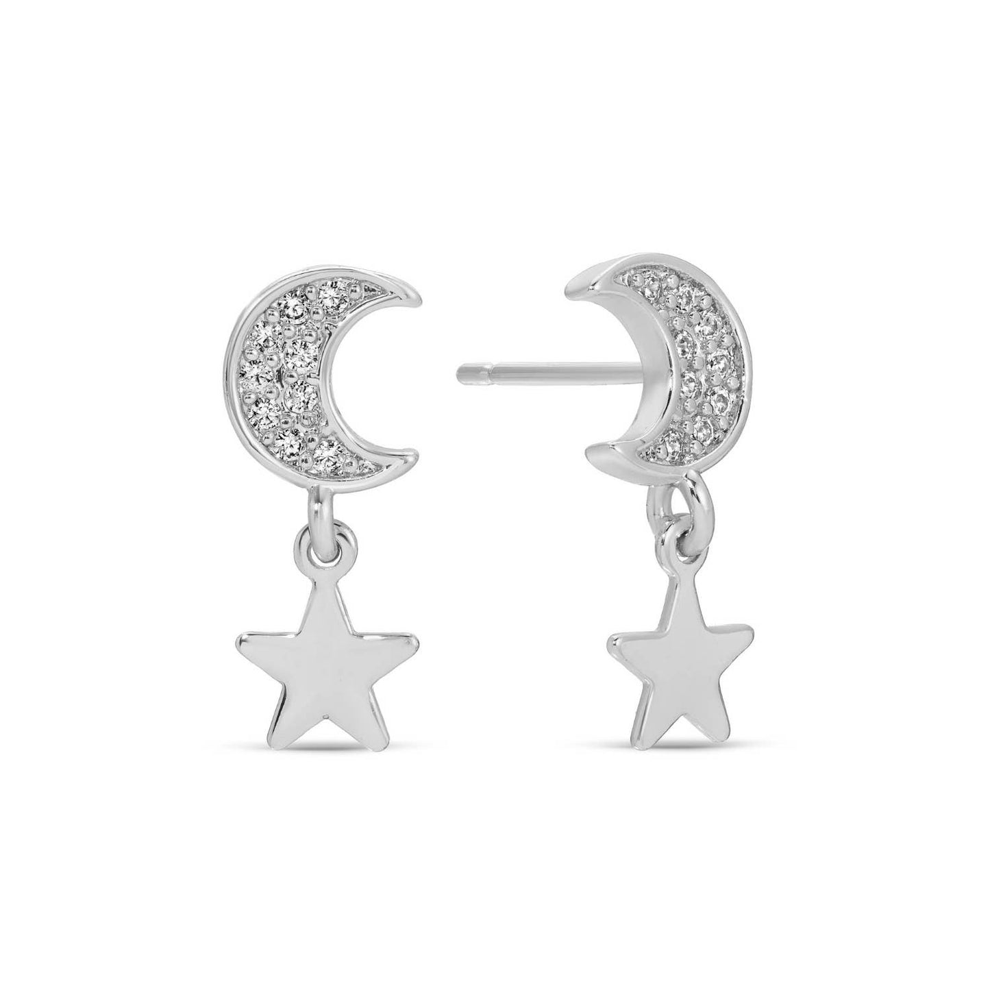 SPLENDID IRIS - Moon & Star Studs On Velvet Gift Tag - 926 West