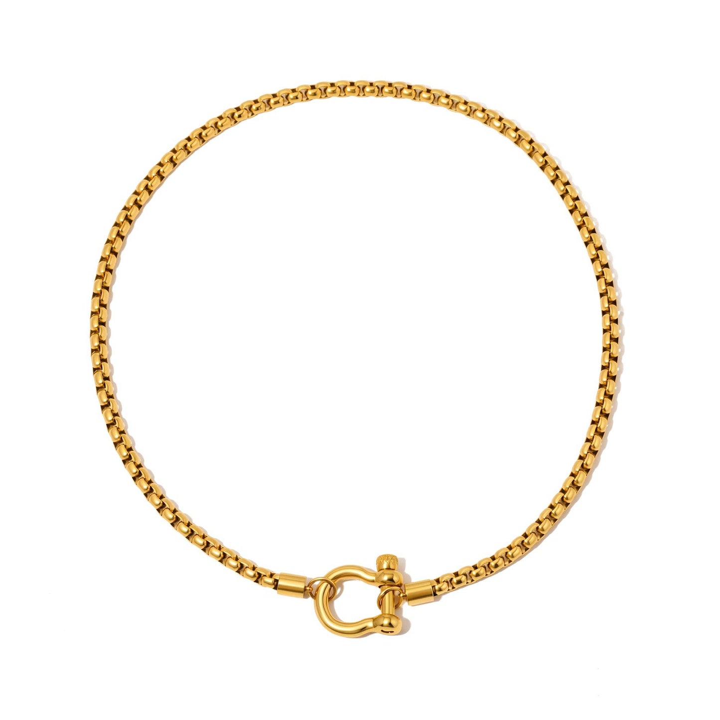 Lucky Me Horseshoe Toggle Necklace - WATERPROOF
