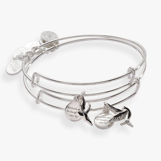 Alex & Ani Mother & Daughter Sparrow Bangle Set of 2