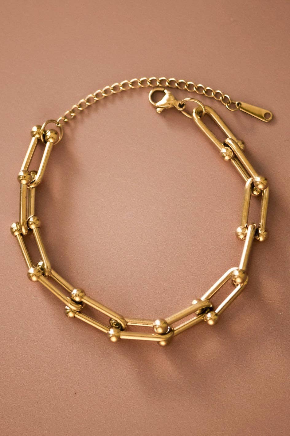 18K Gold Plated Waterproof Stainless Steel Chain Bracelet - 926 West
