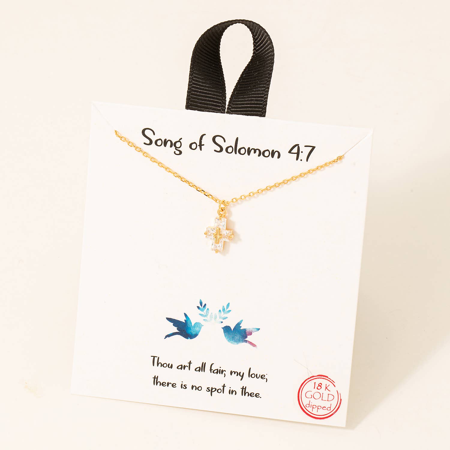 Gold Dipped Cz Cross Pendant Necklace Fame Accessories