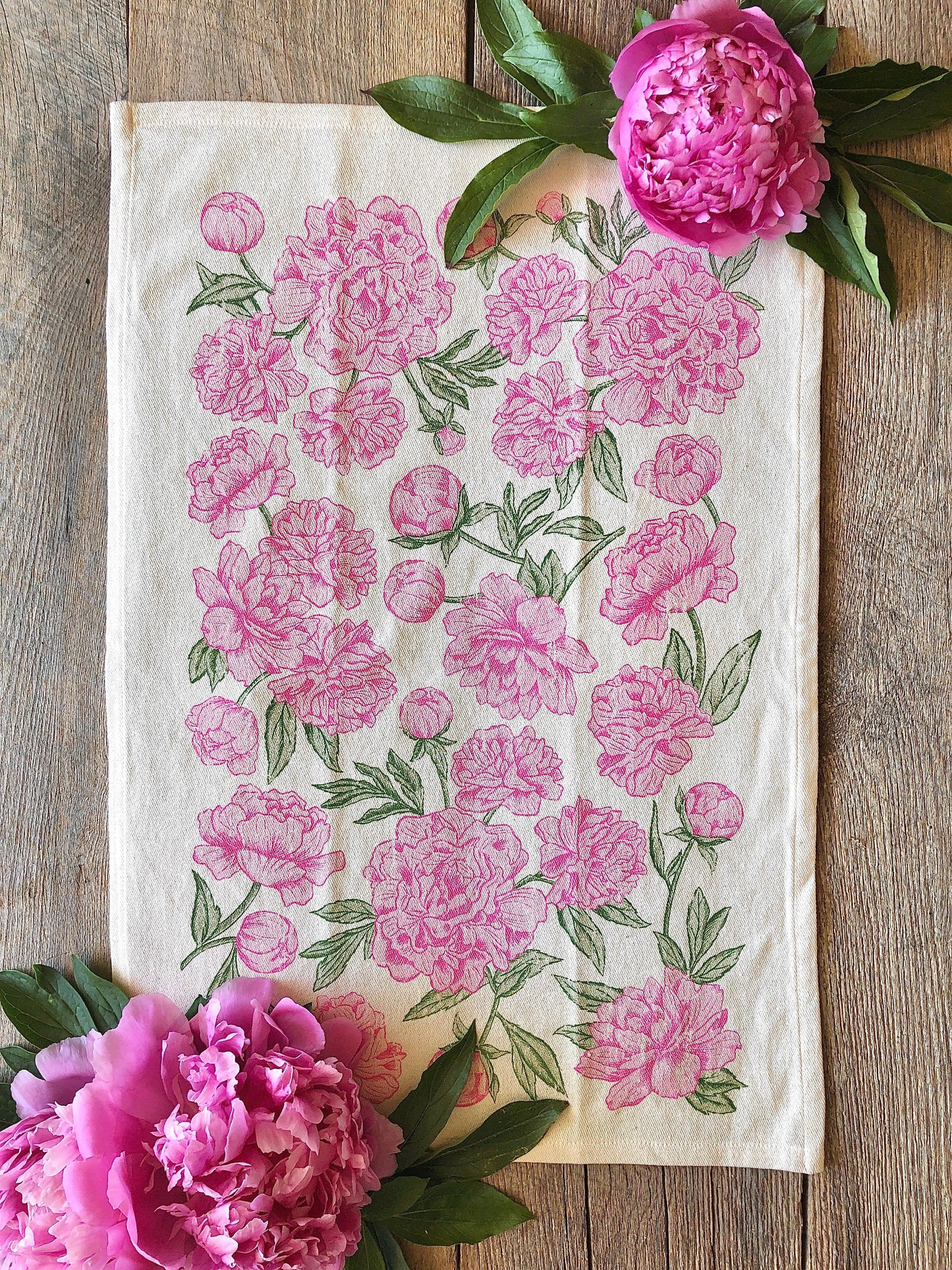 Peony Pattern - Kitchen Towel SOUTHERN FRIED DESIGN BARN