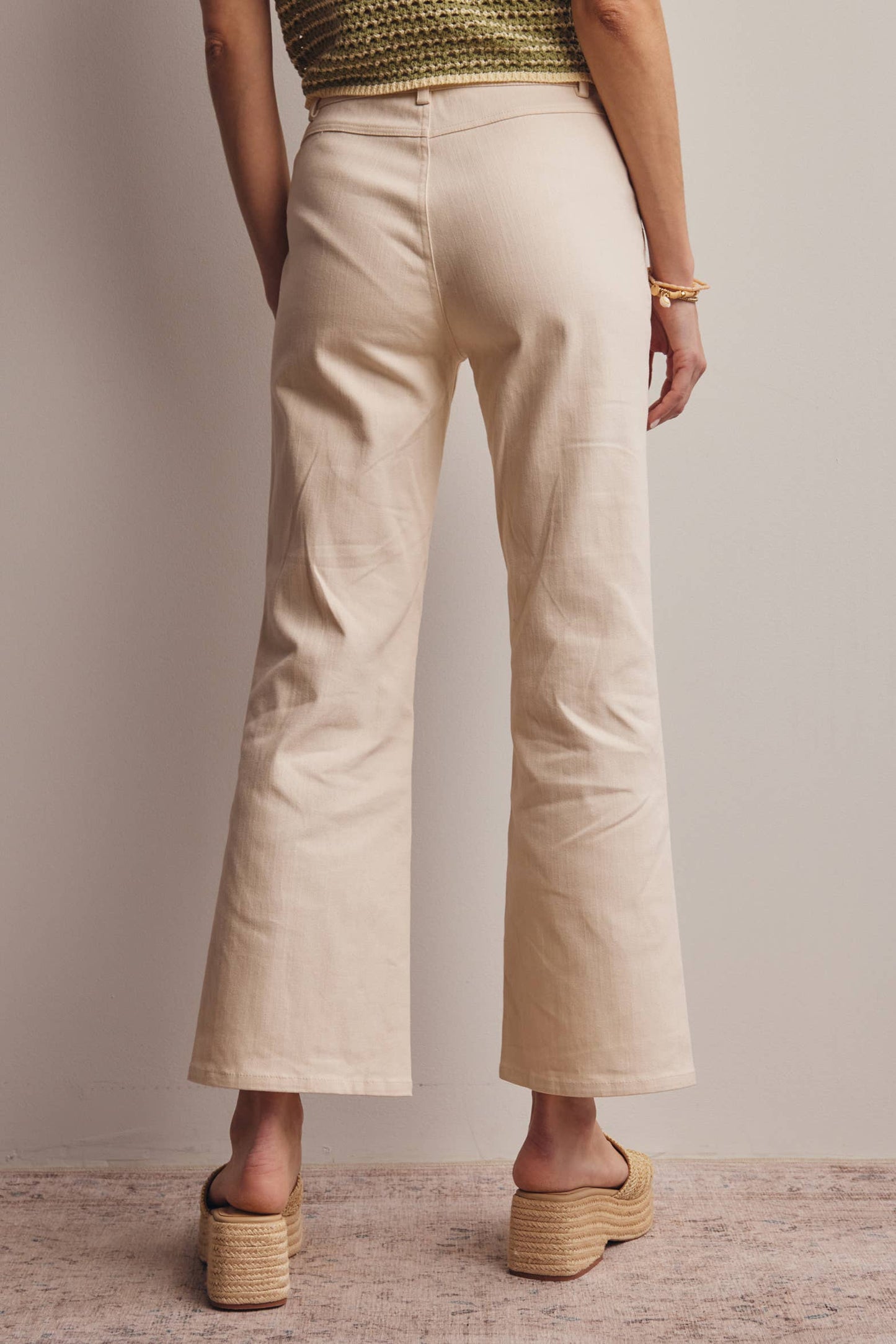 Stretch Cotton Twill Straight-Leg Pants - 926 West