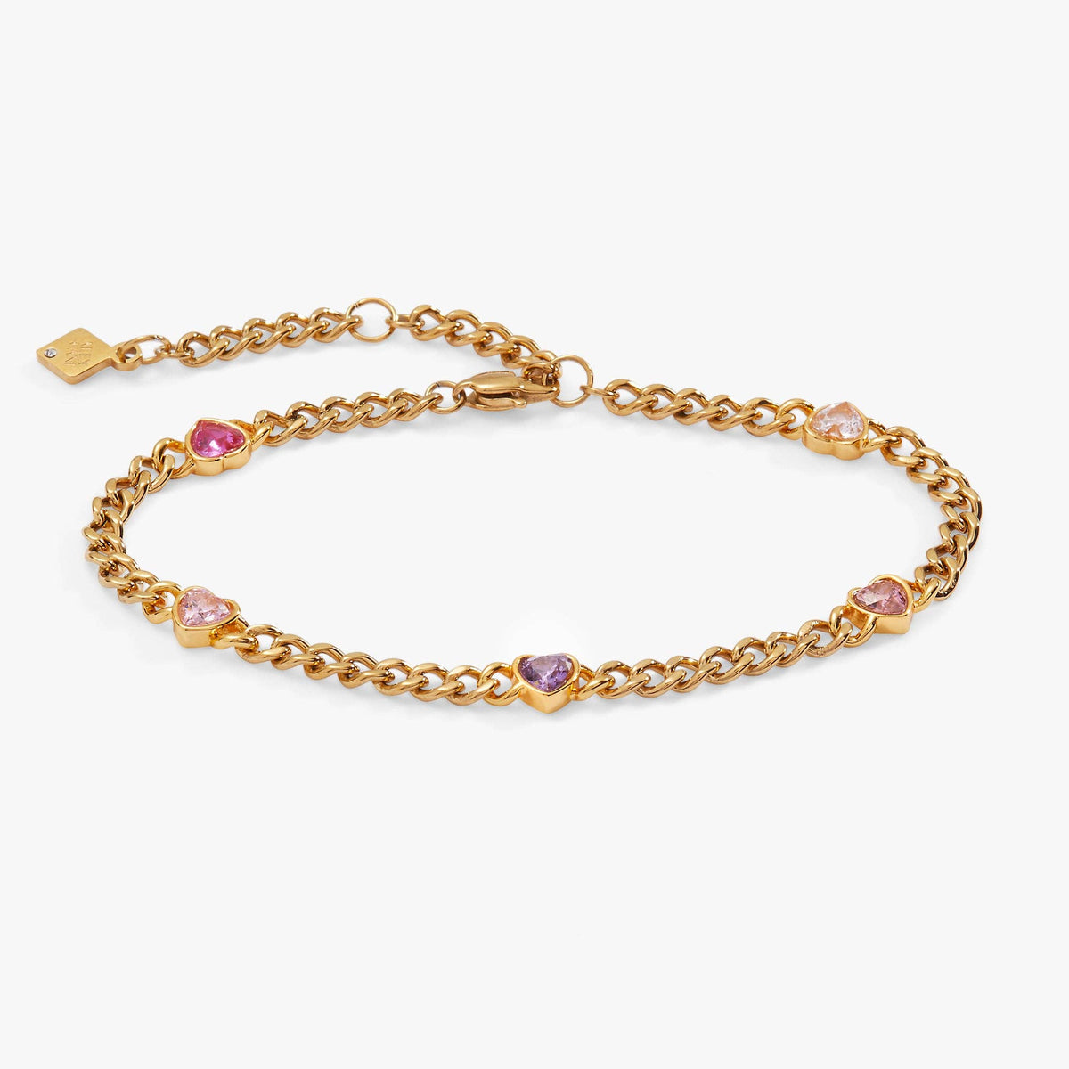 Alex & Ani Heart Curb Chain Bracelet