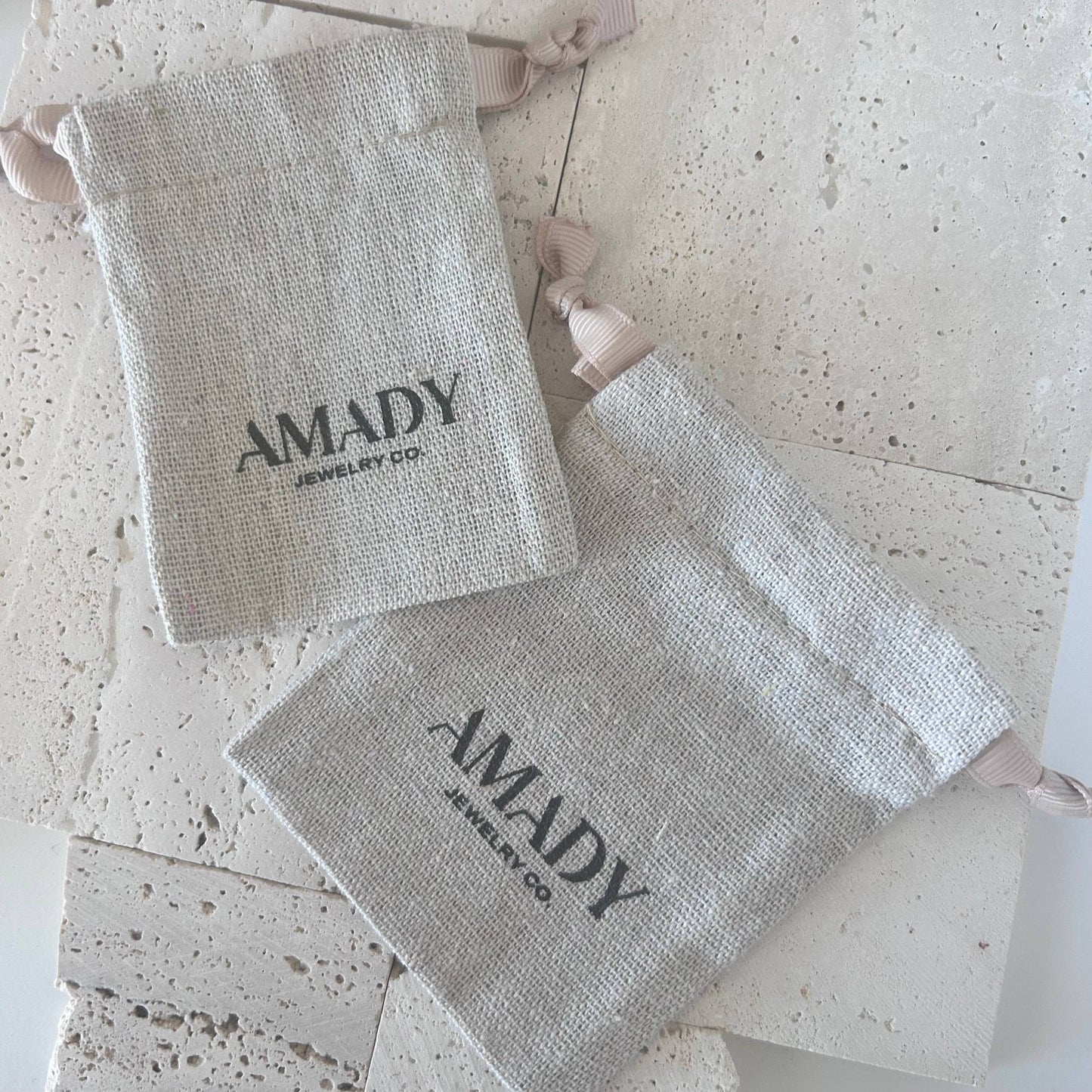 Jewelry bag pouch with logo