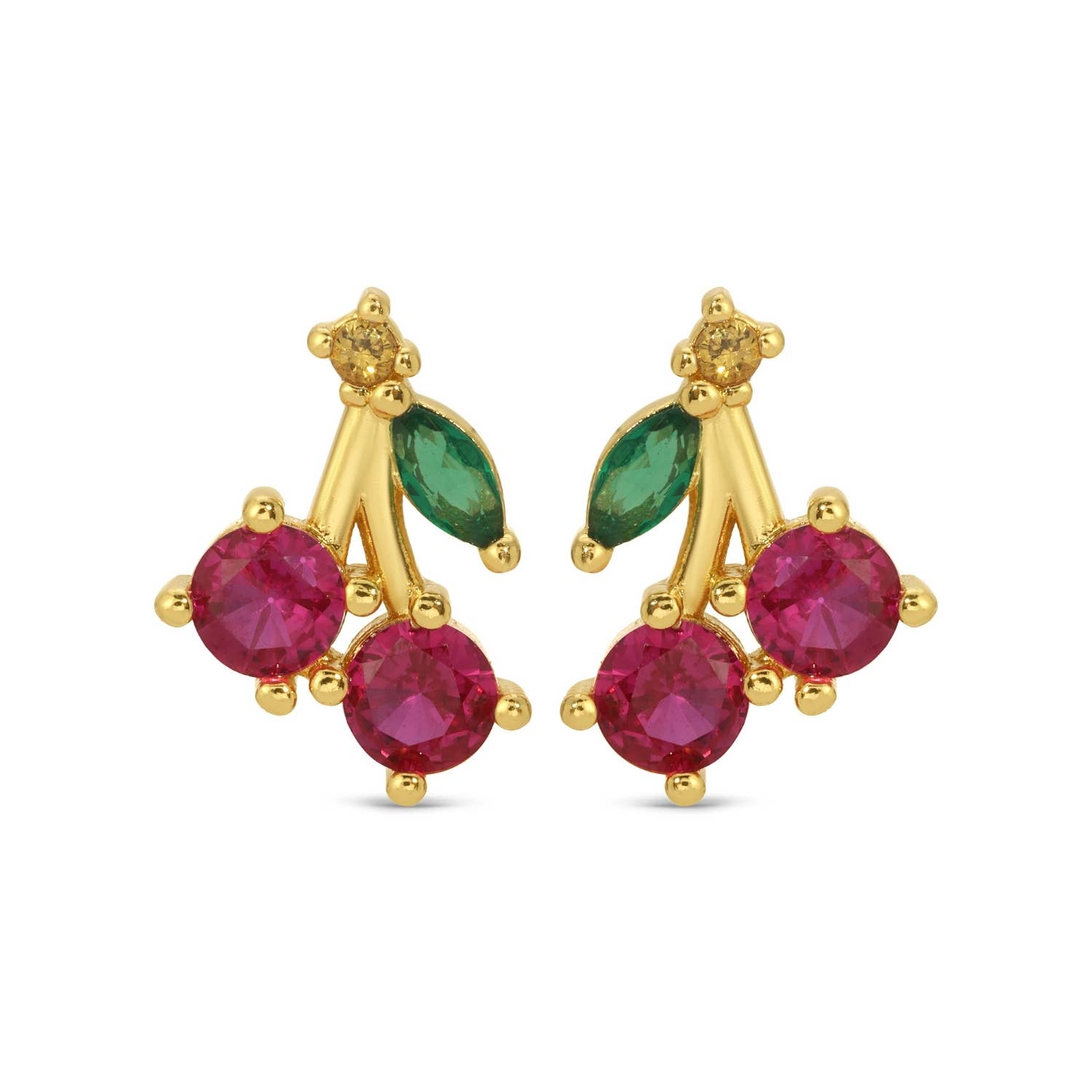 SPLENDID IRIS - Cherry Studs On Velvet Gift Tag - 926 West