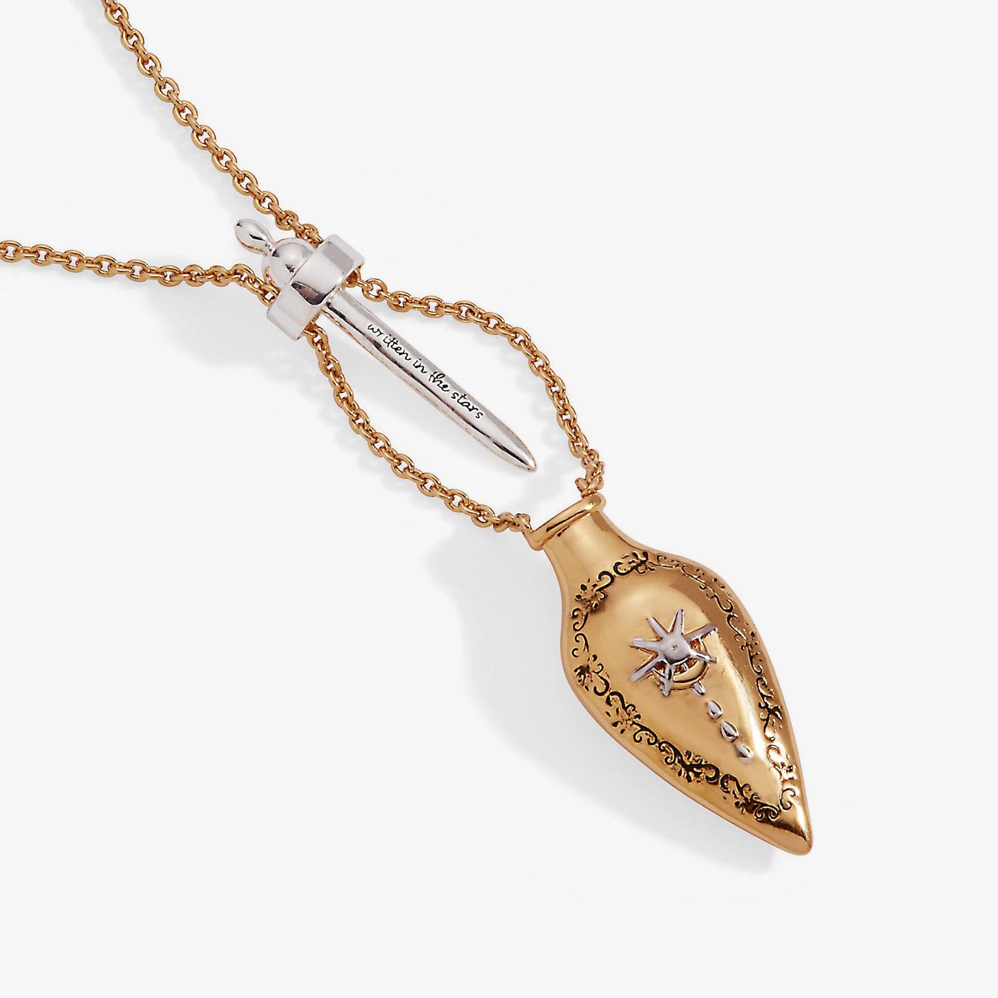 ALEX + ANI - 'Written in the Stars' Potion Bottle Slider Necklace