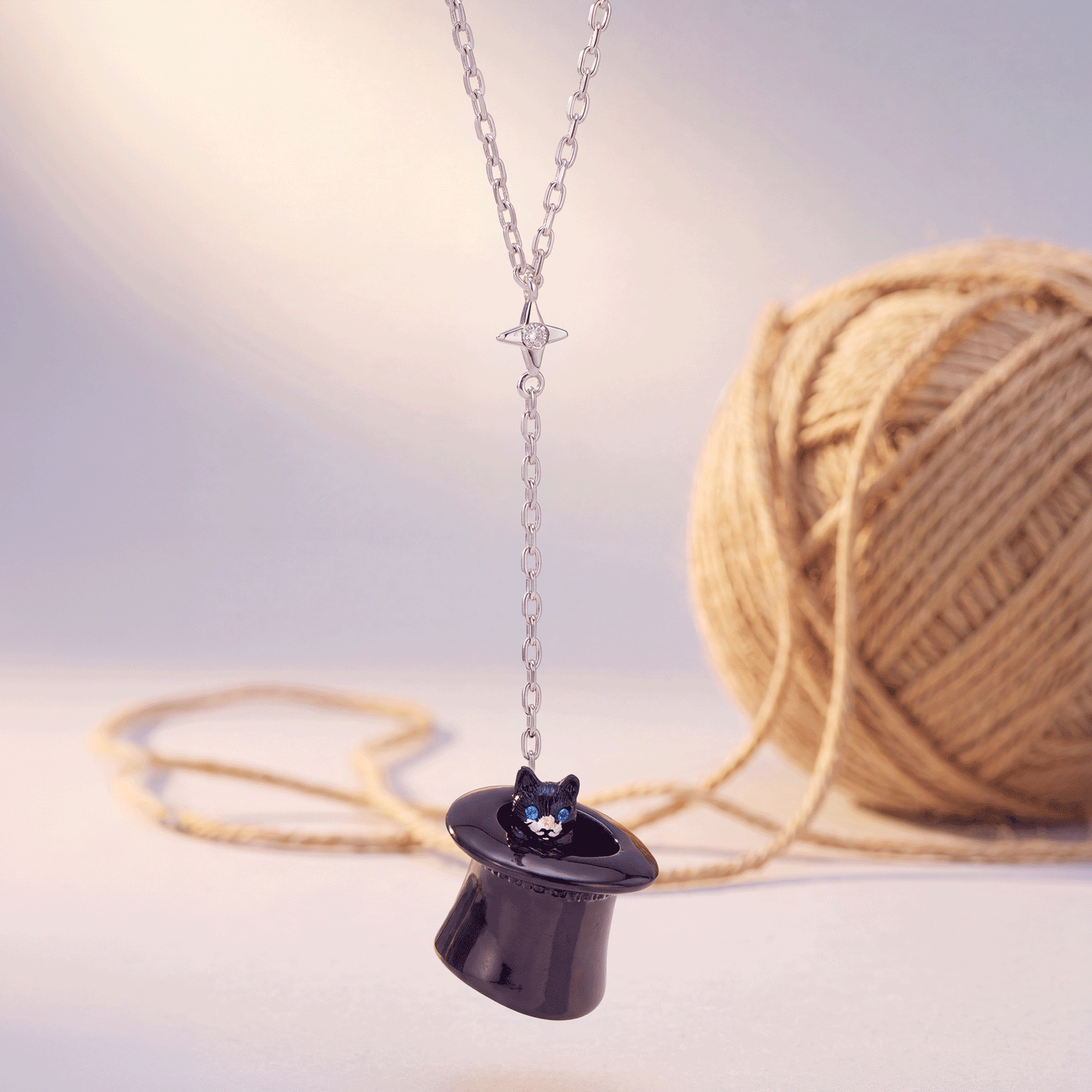 Alex & Ani Tuxedo Cat Y Necklace