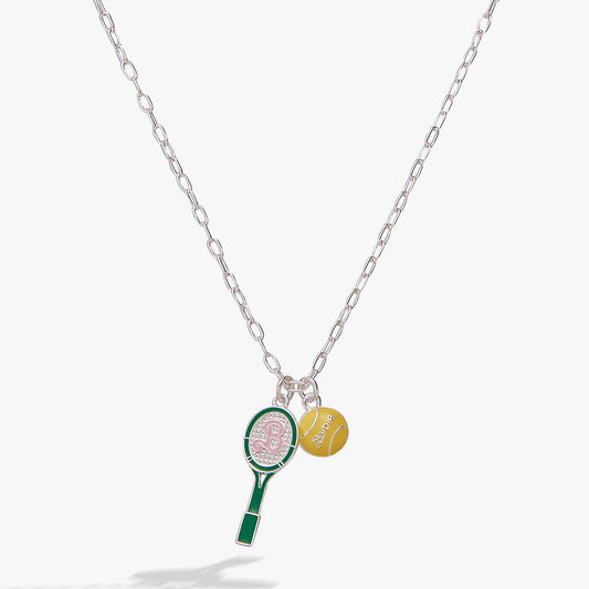 ALEX + ANI - Barbie™ Tennis Charm Pendant