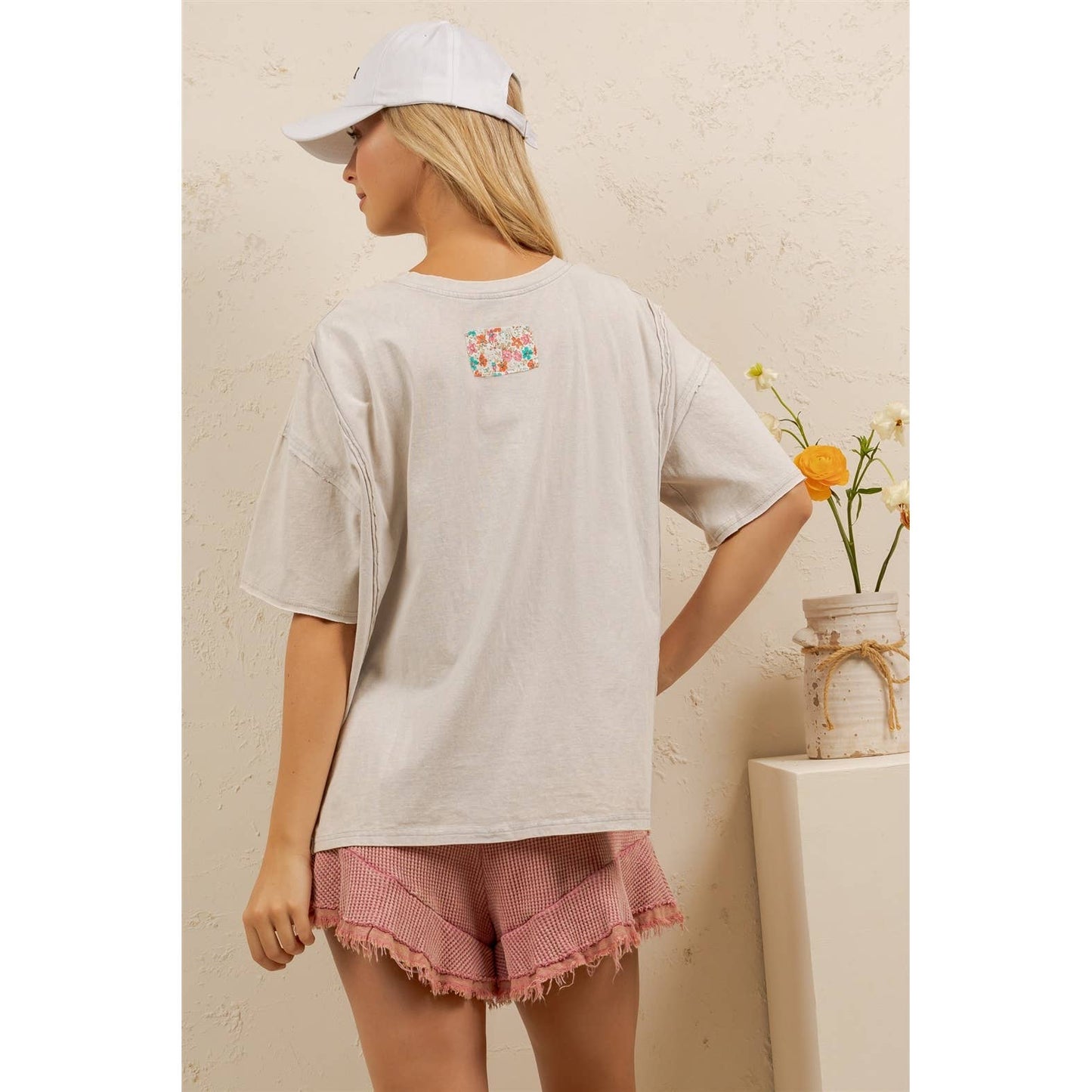 Sage & Fig - DAISY PATCH OVERSIZED TEE