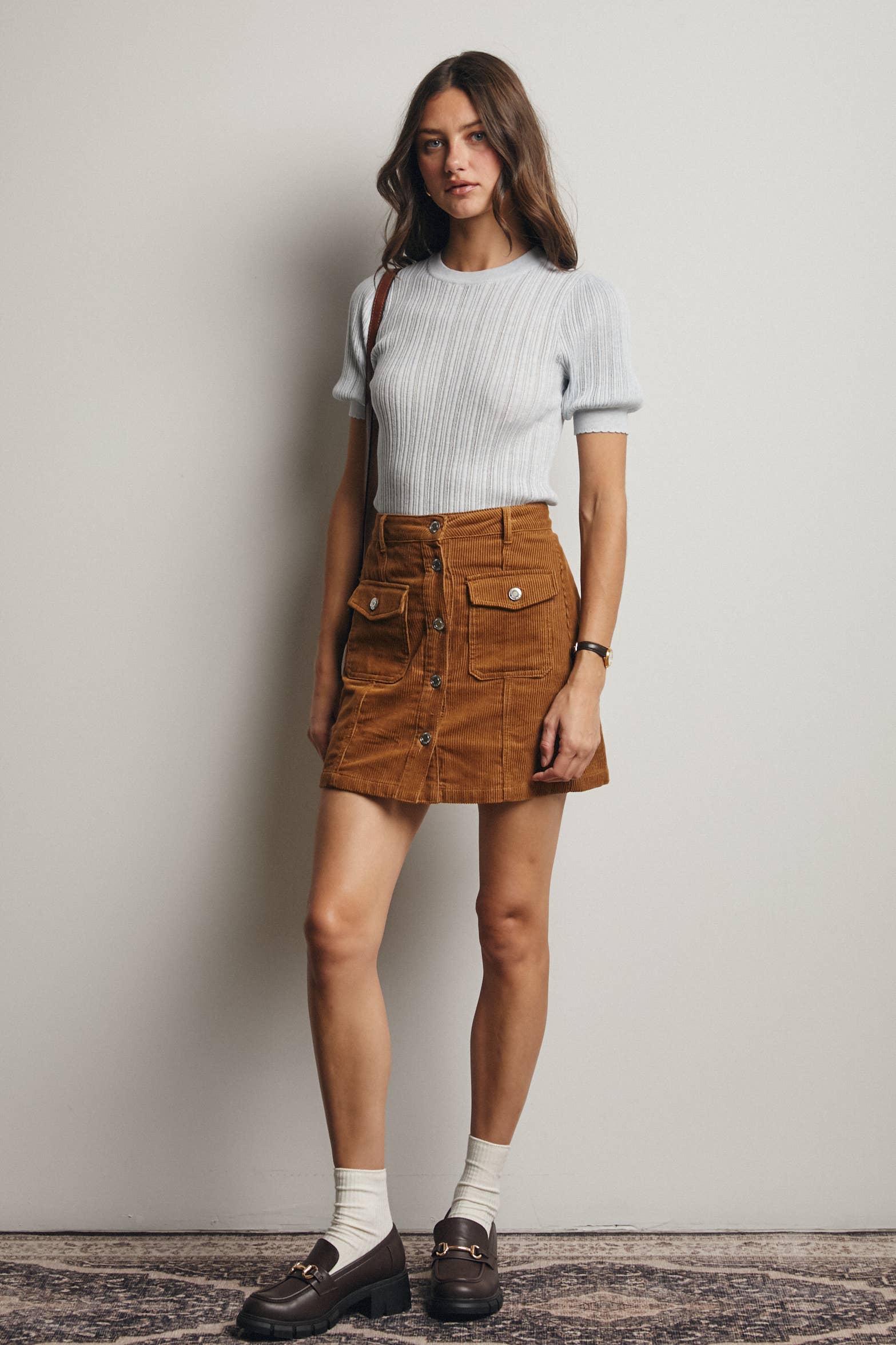 Forte- Textured Knit Puff Sleeve Top - 926 West