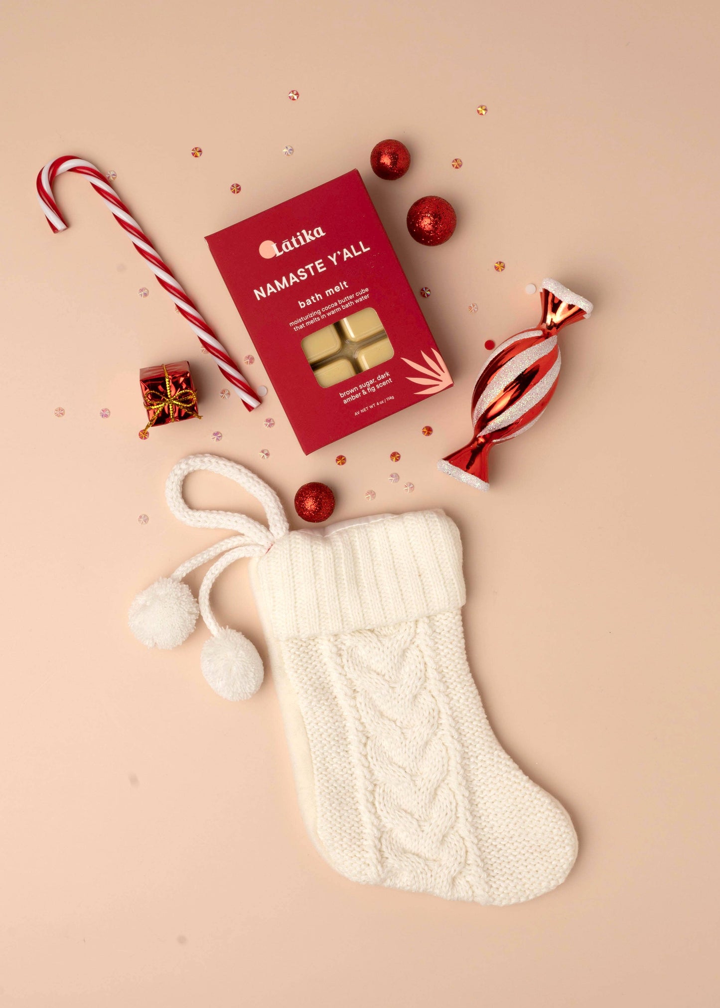 🌻Namaste Y'all - Solid lotion, Massage bar, bath melt 💗red Latika Beauty