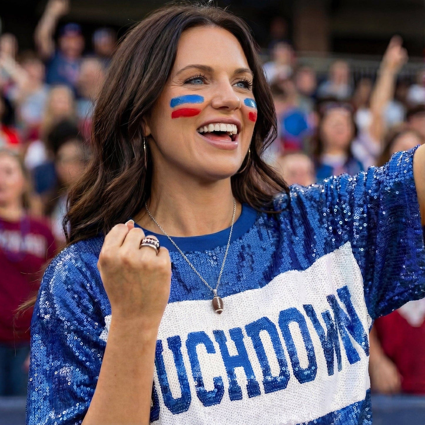ALEX + ANI - Football Spinner Pendant