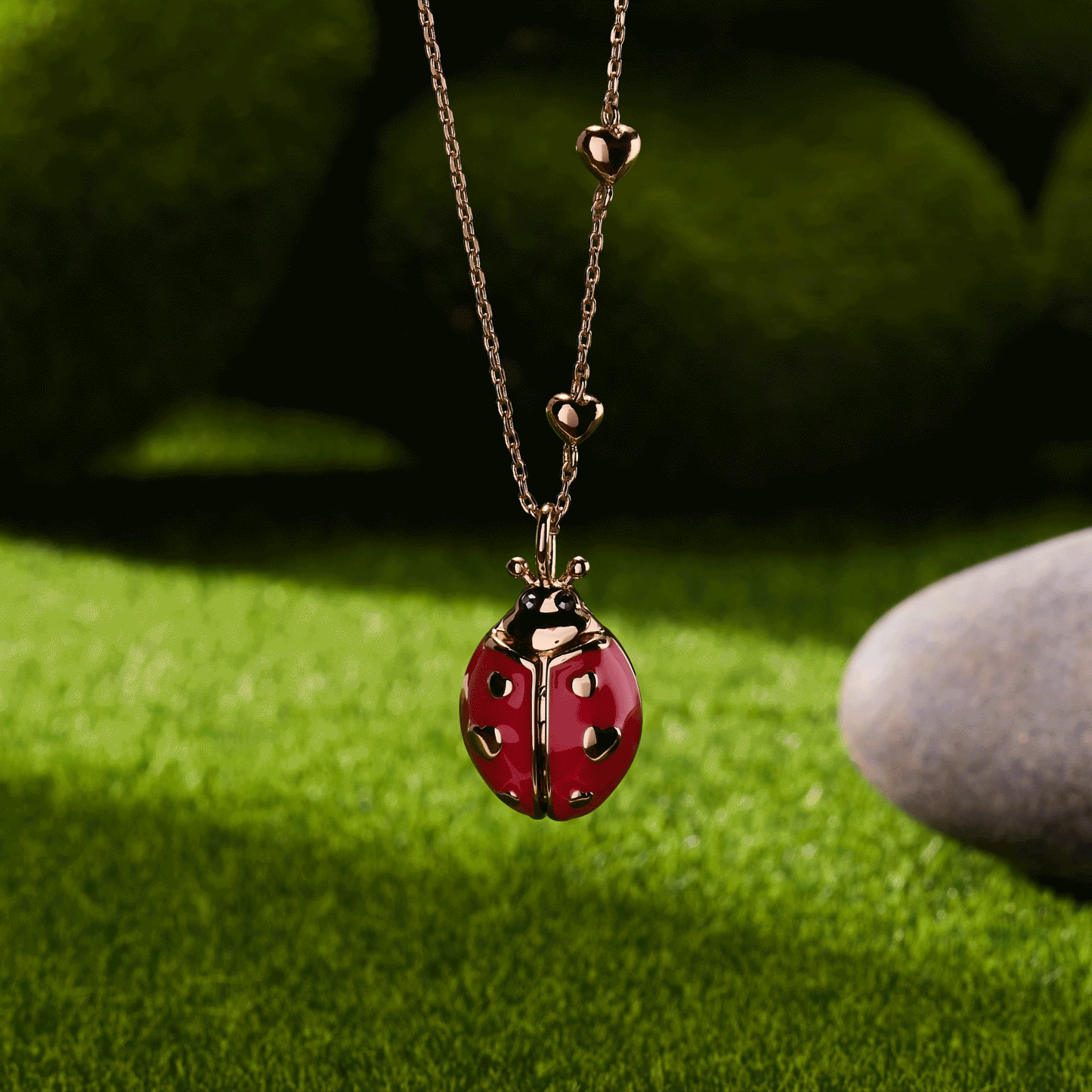 ALEX + ANI - 'Make Your Own Luck' Ladybug Locket Pendant