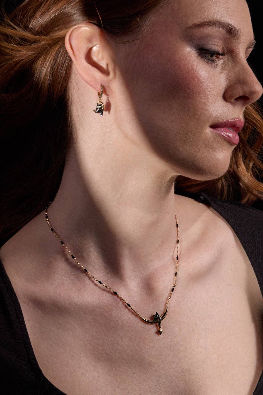 ALEX + ANI- Celestial Cat Inline Necklace - 926 West