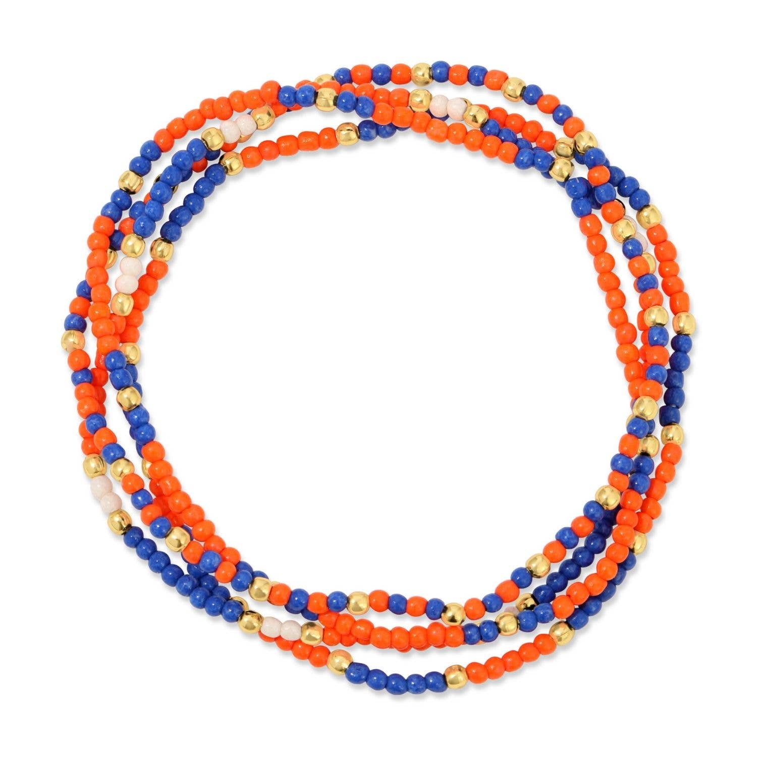 VR -Stretch Seed Bead GAME DAY Bracelets B14 - 926 West