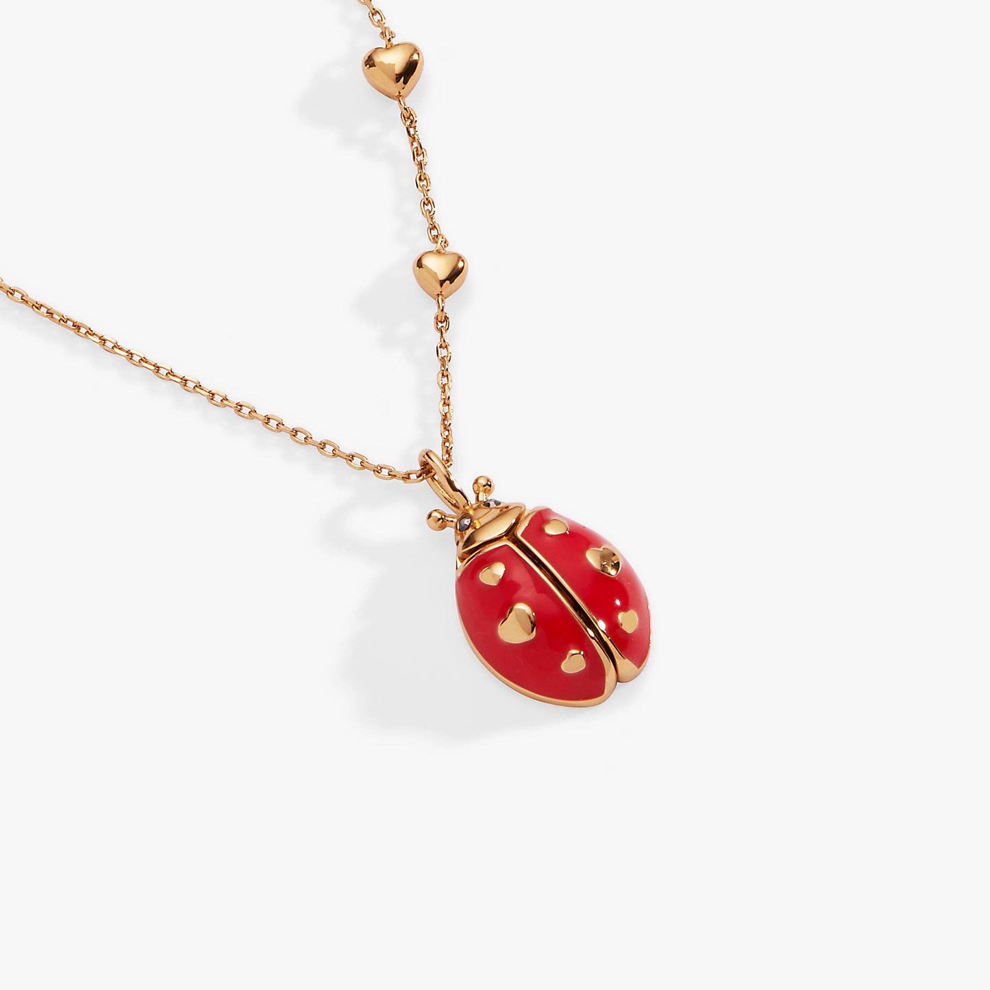 ALEX + ANI - 'Make Your Own Luck' Ladybug Locket Pendant