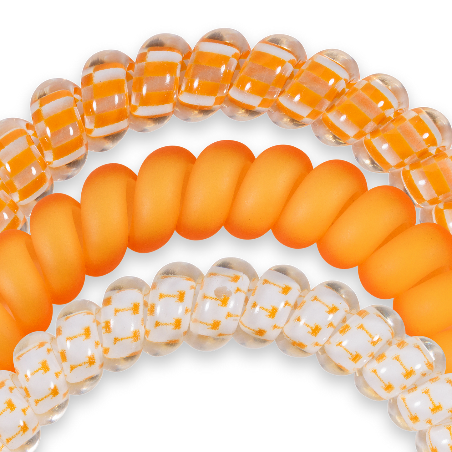 Spiral Hair Coils | Small | Go Vols! Hair Ties TELETIES