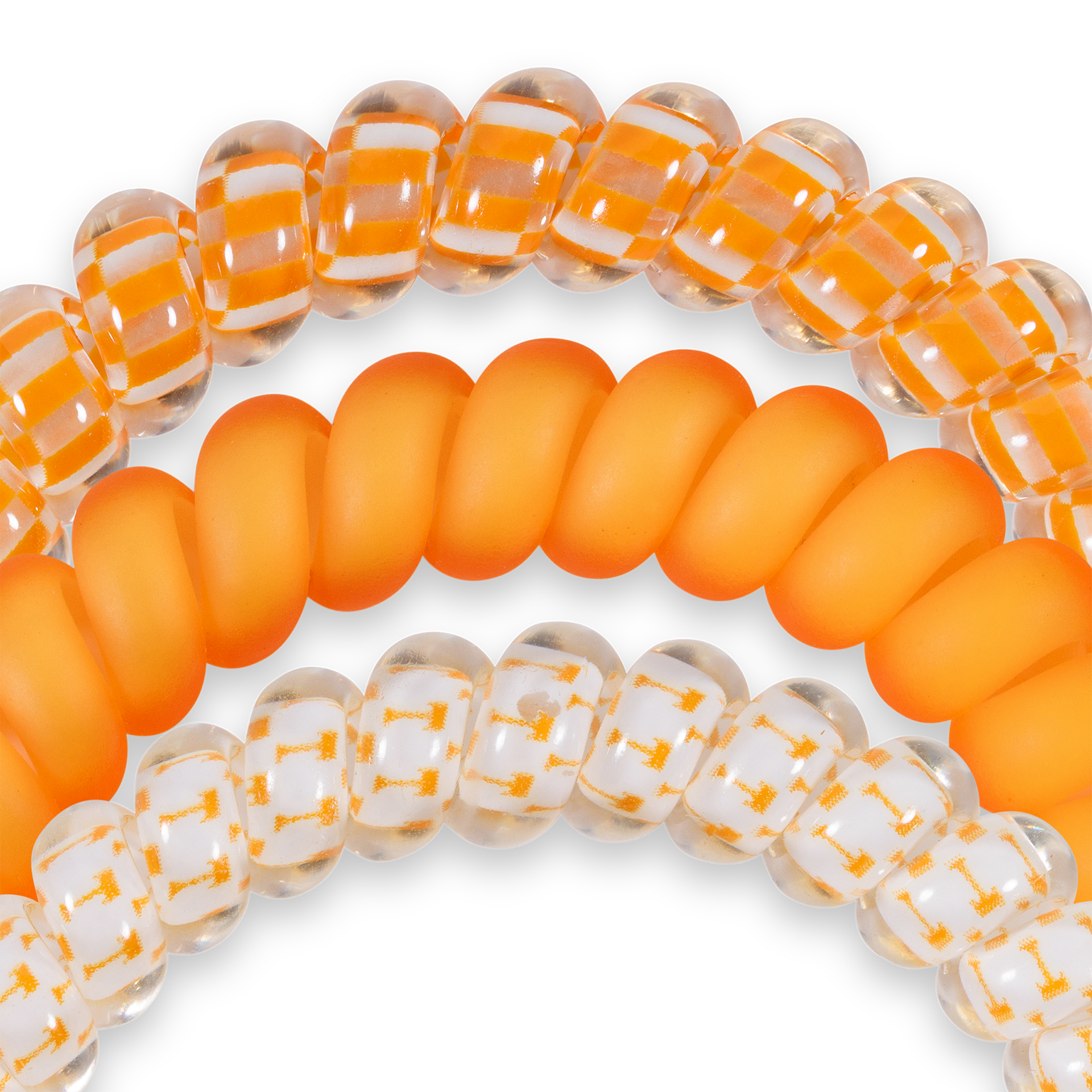 Spiral Hair Coils | Small | Go Vols! Hair Ties TELETIES