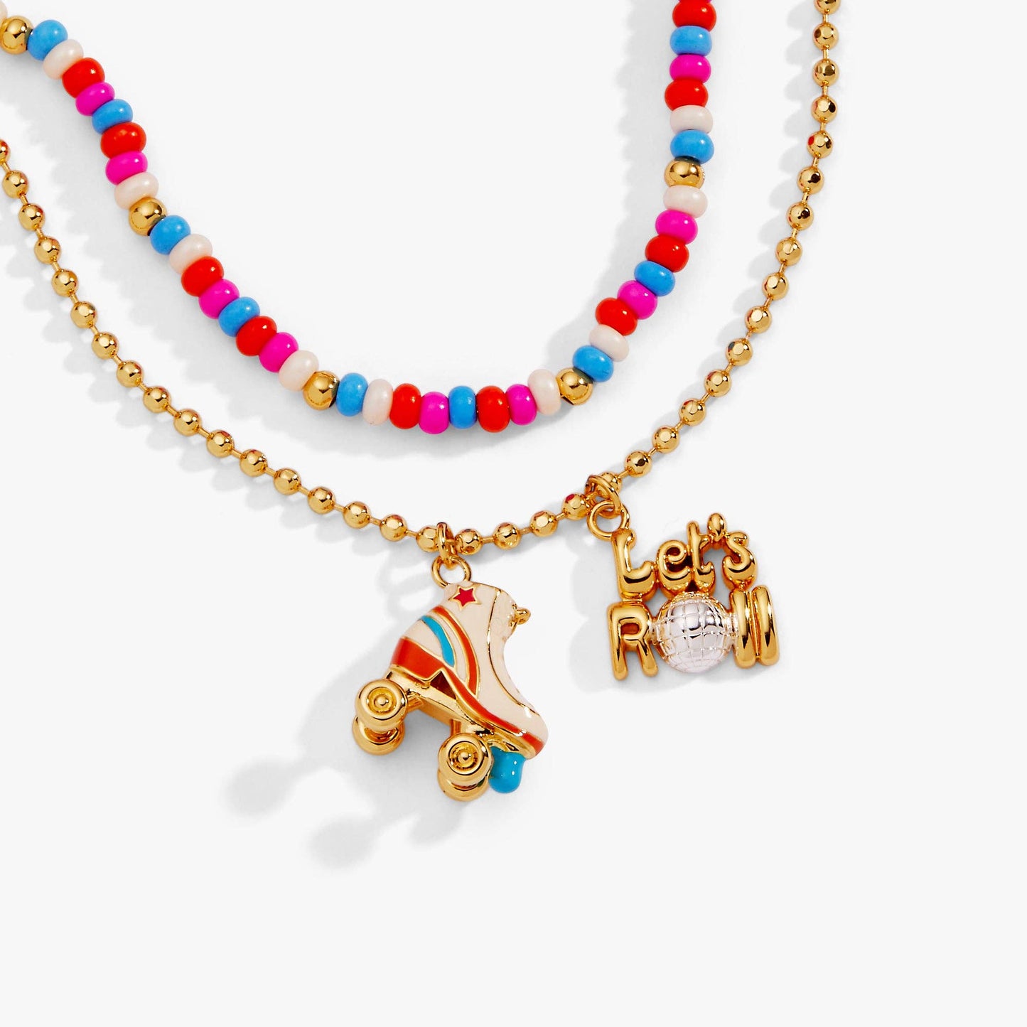 ALEX + ANI - 70s Roller Skate Double Strand Bracelet