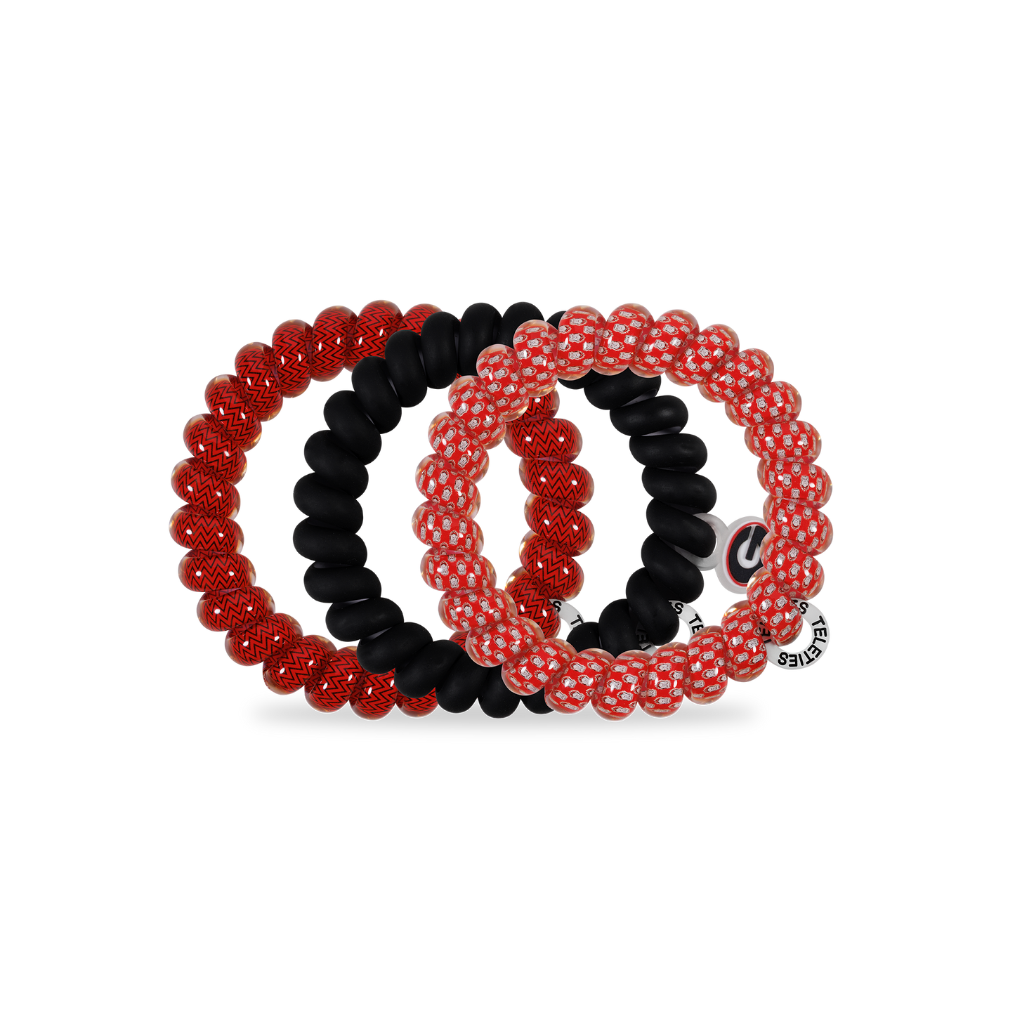 Spiral Hair Coils | Large | Go Dawgs! Hair Ties TELETIES