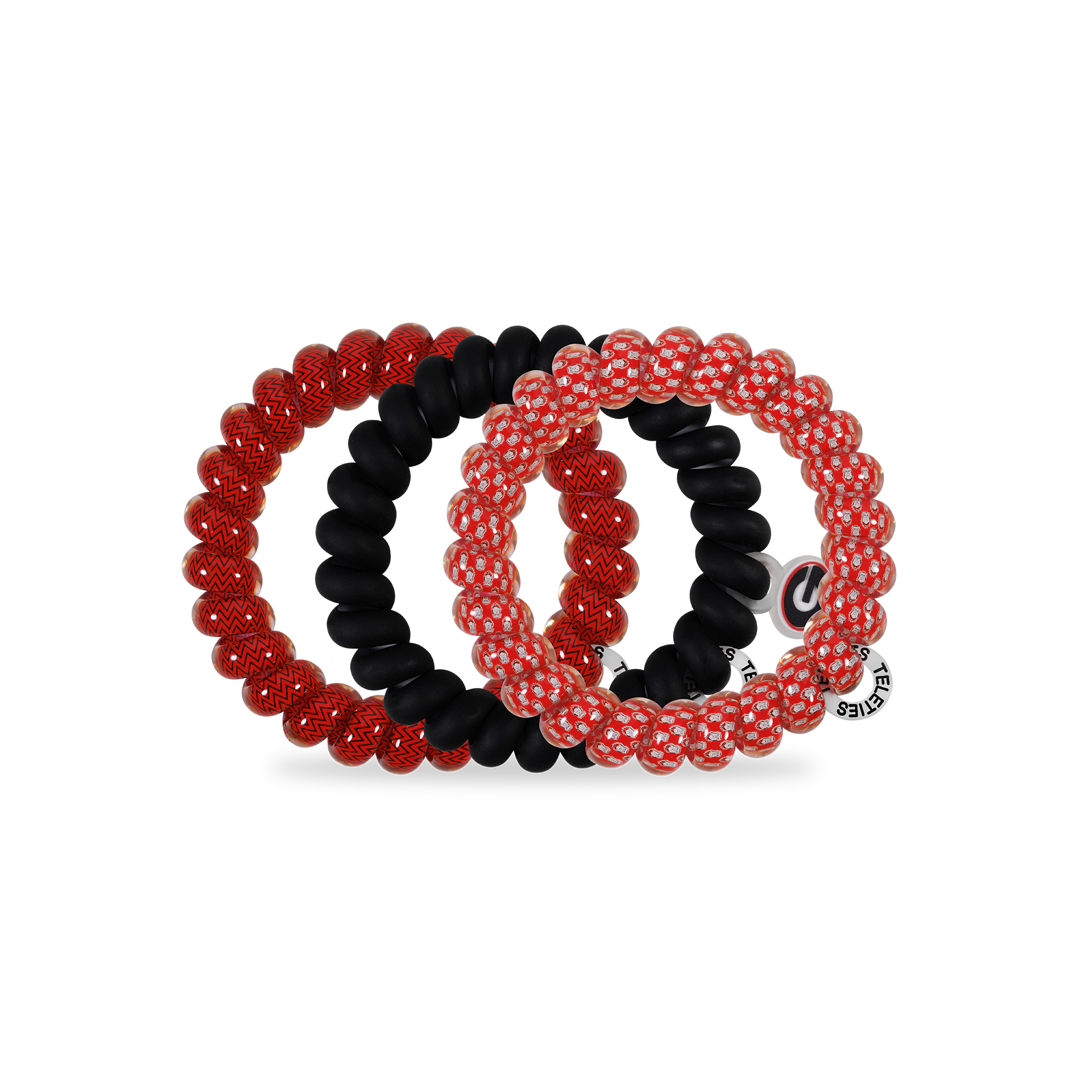 Spiral Hair Coils | Large | Go Dawgs! Hair Ties TELETIES