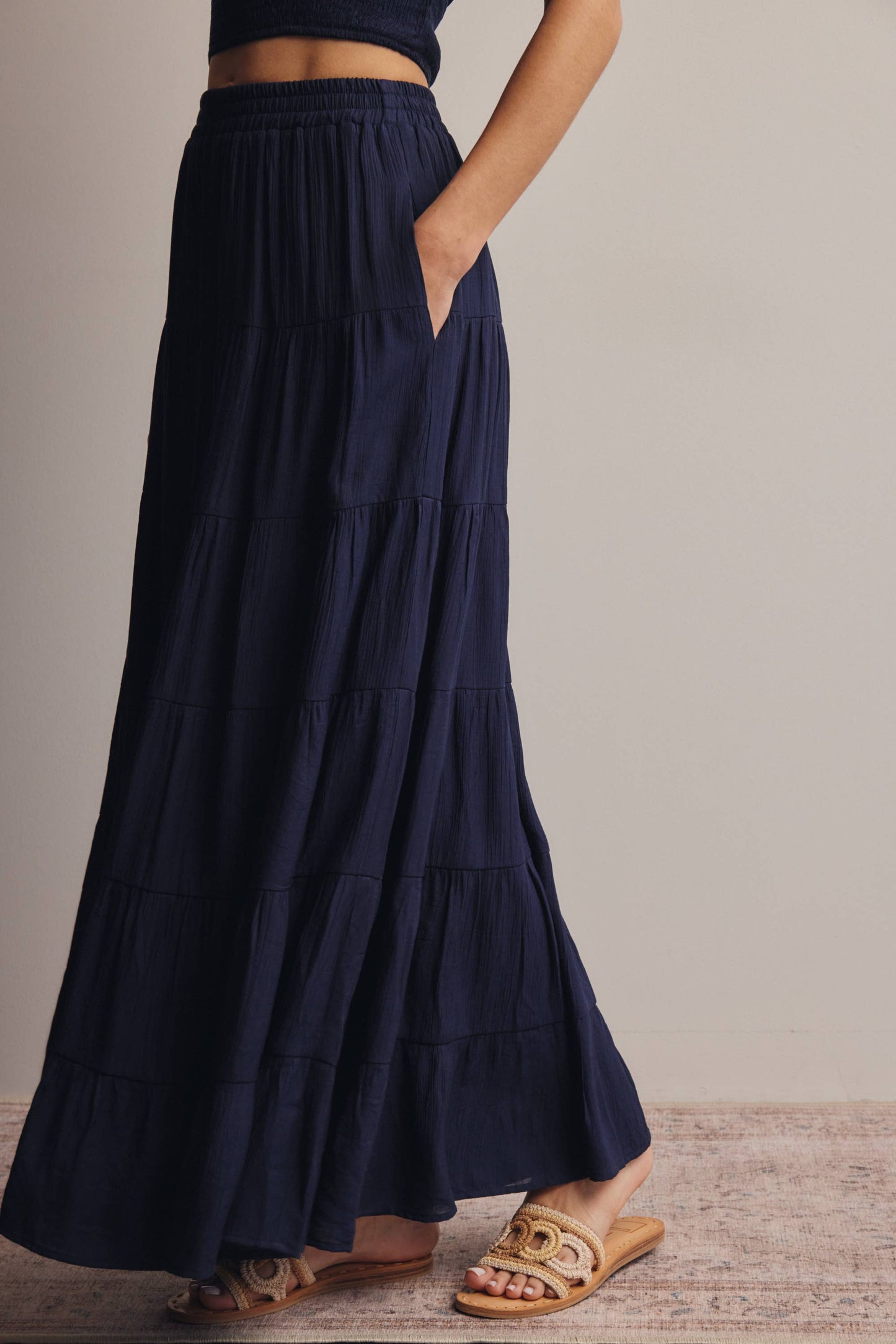 Tiered Maxi Skirt FSK0015