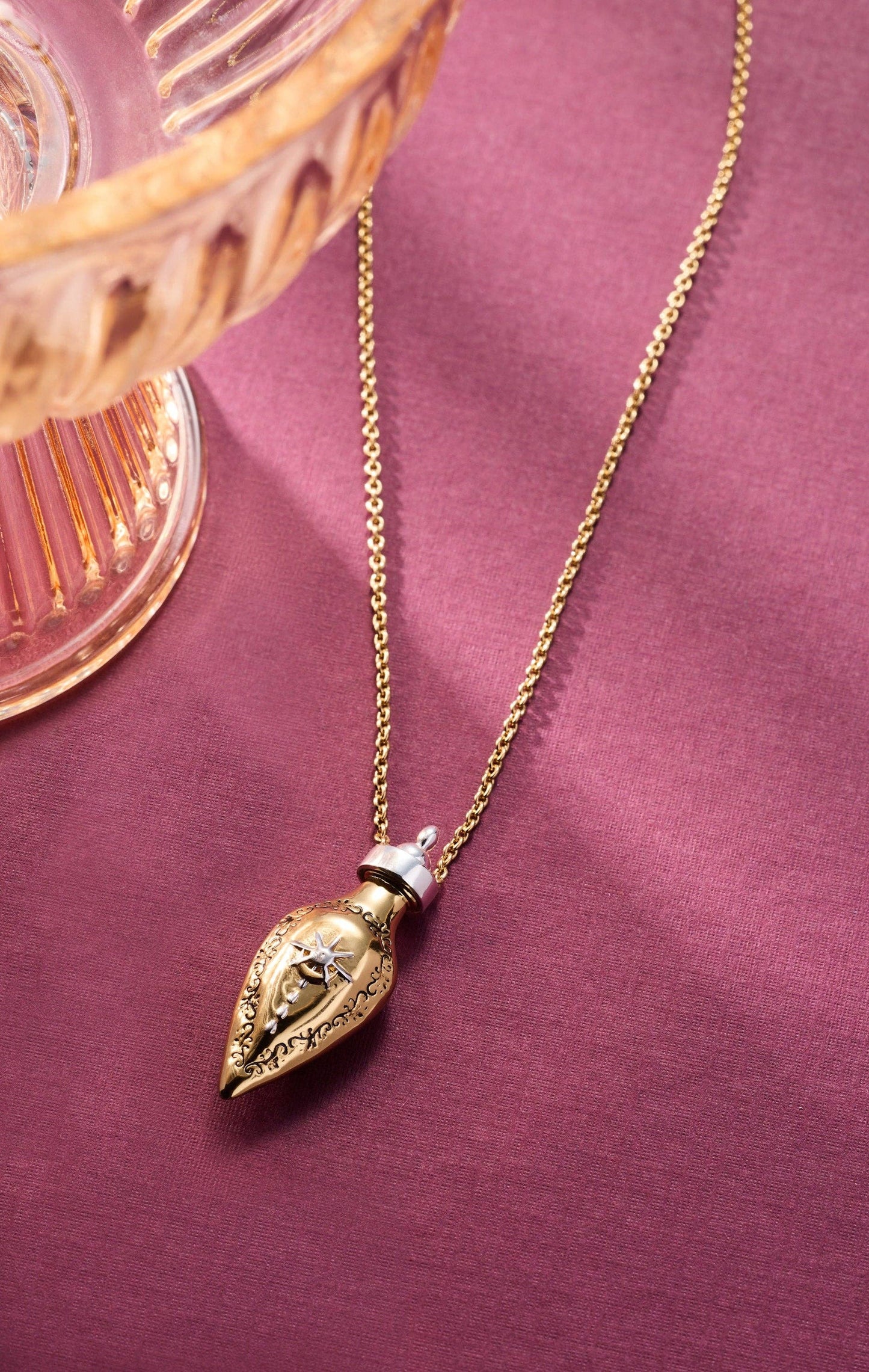 ALEX + ANI - 'Written in the Stars' Potion Bottle Slider Necklace