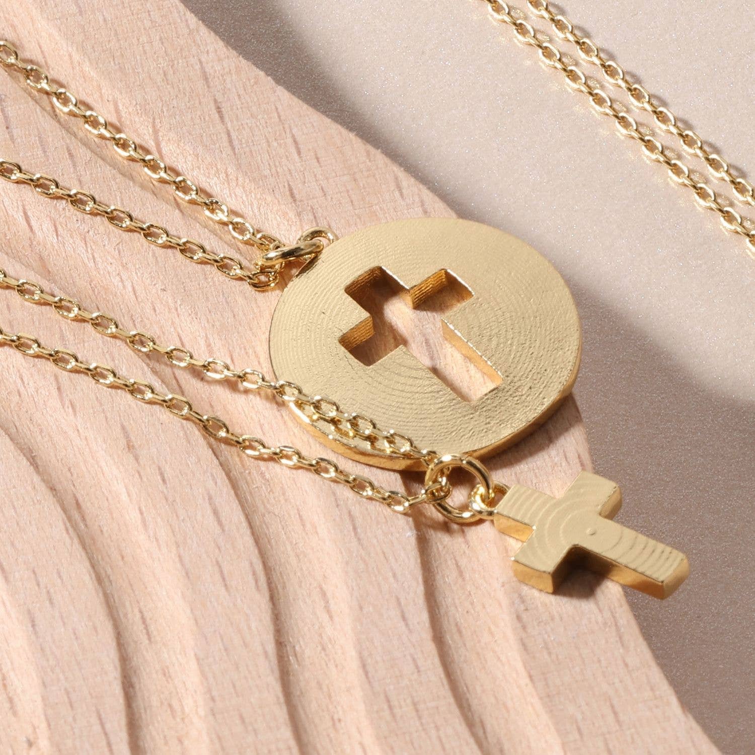 Splendid Iris - BFF Pair of Cross Necklaces - 926 West