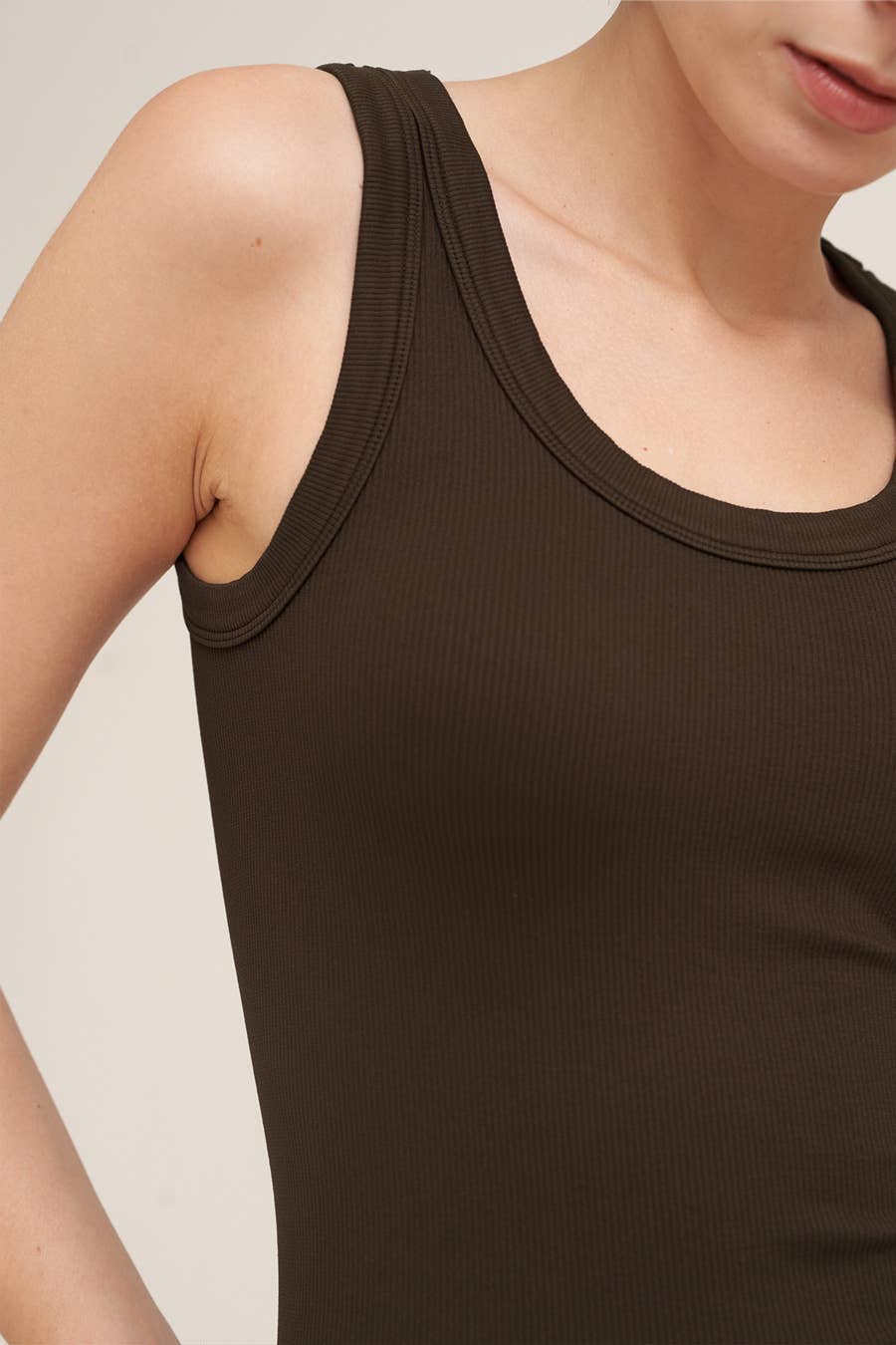 Reversible Ribbed Tank Top ONE SIZE