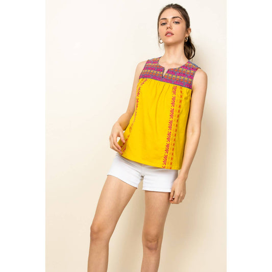 Embroidered Tank Top THML