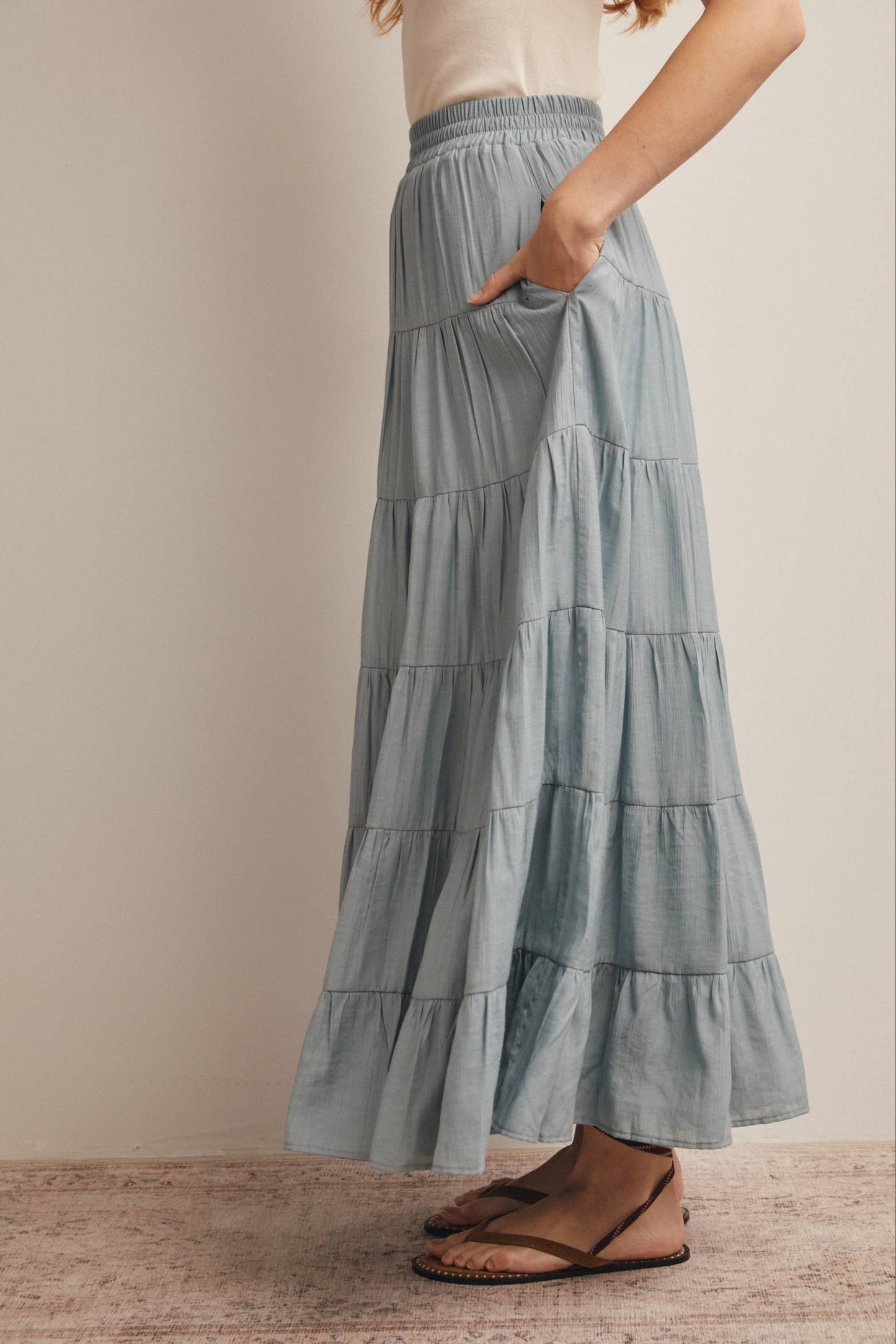 Tiered Maxi Skirt FSK0015
