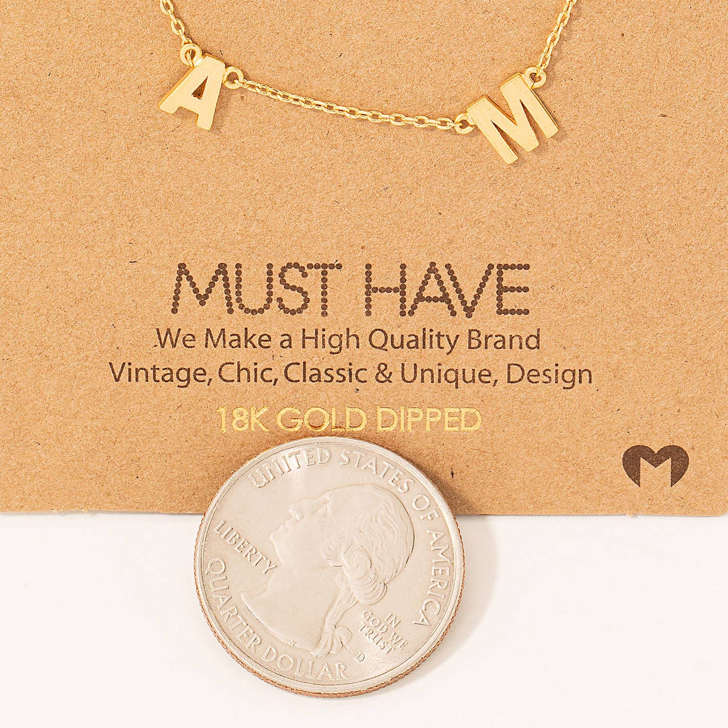 Dainty Mama Station Charm Necklace 926 WEST