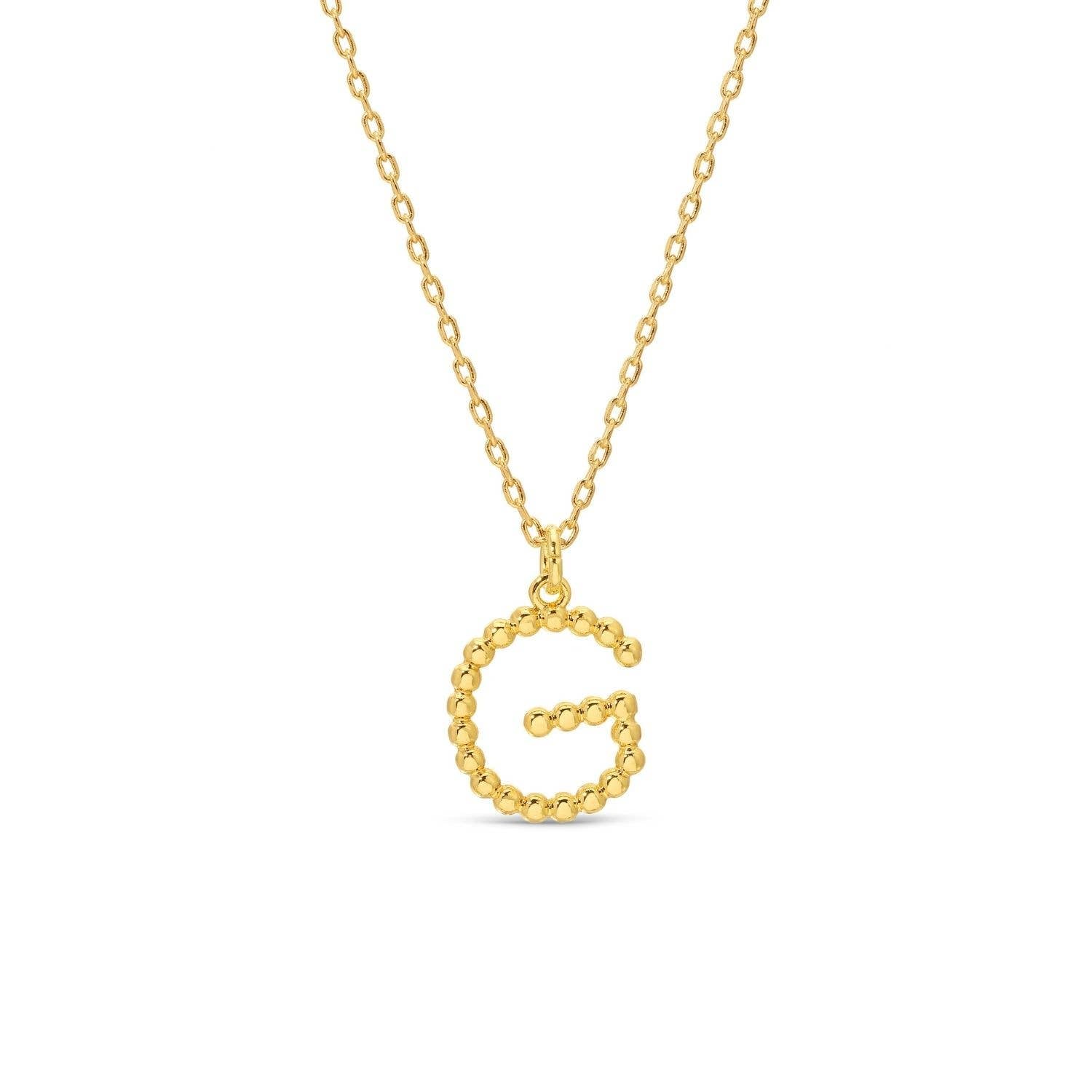 Splendid Iris - Delicate Initial Pendant - Assorted - 926 West