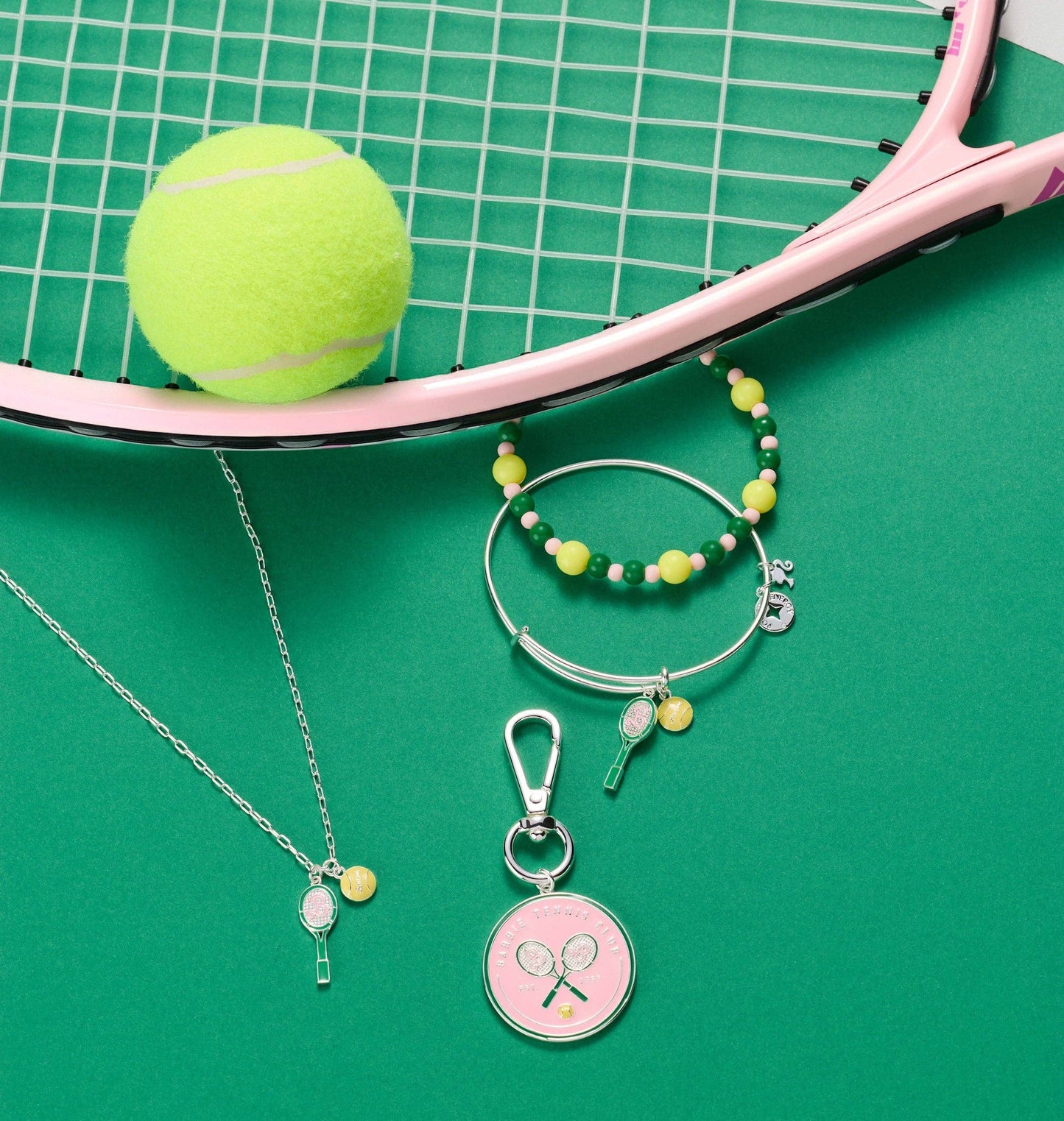 ALEX + ANI - Barbie™ Tennis Bangle, Set of 2