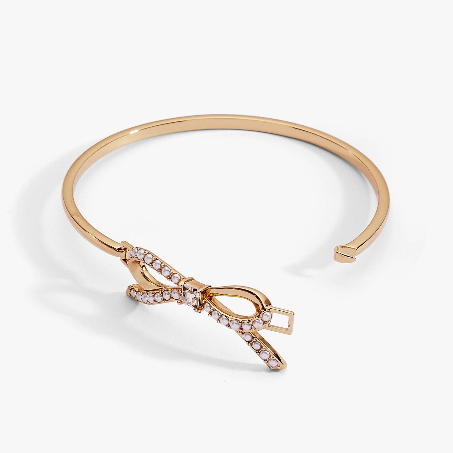 Alex & Ani - Bow Pearl Coquette Tension Bangle