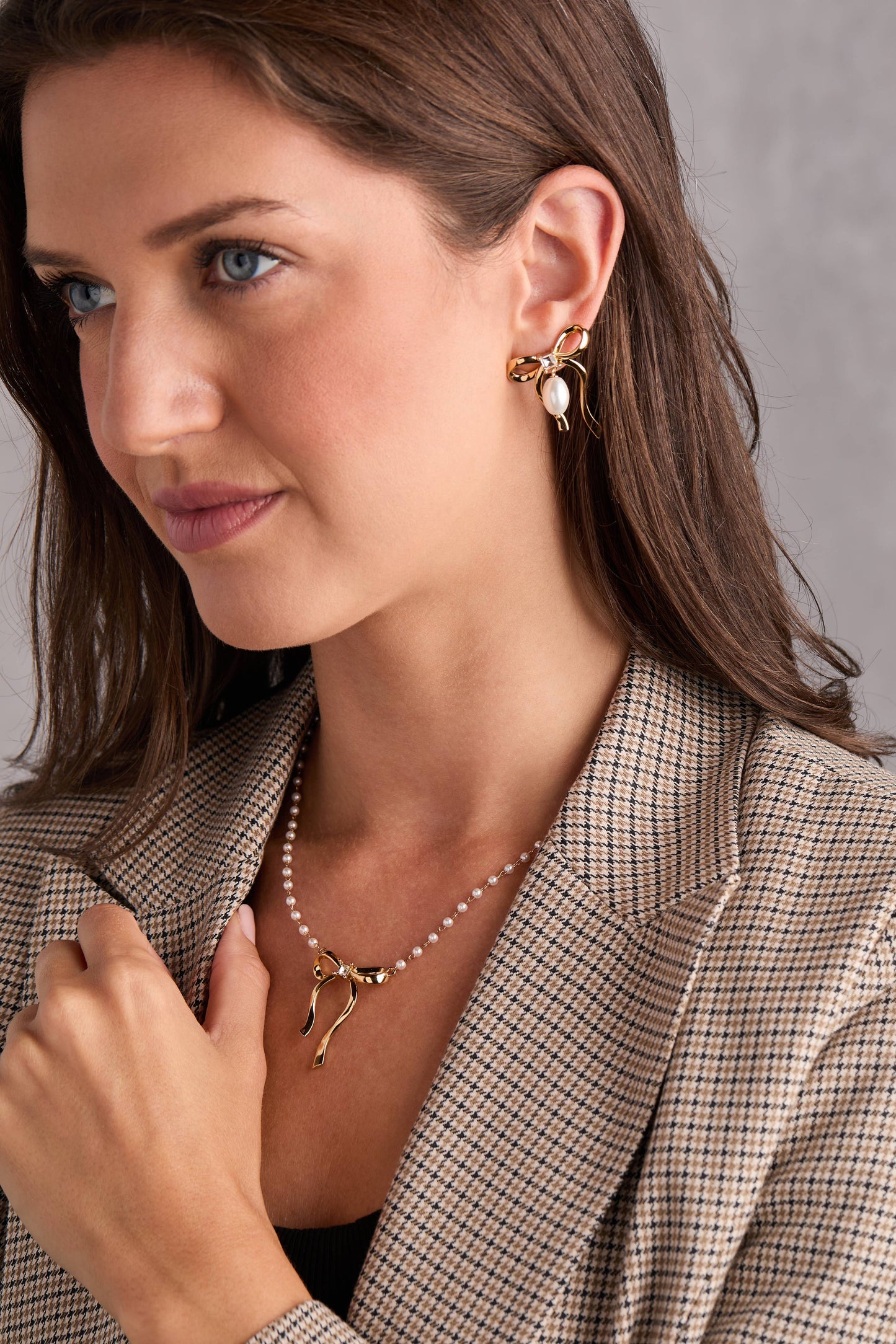 Alex & Ani - Bow Pearl Coquette Necklace