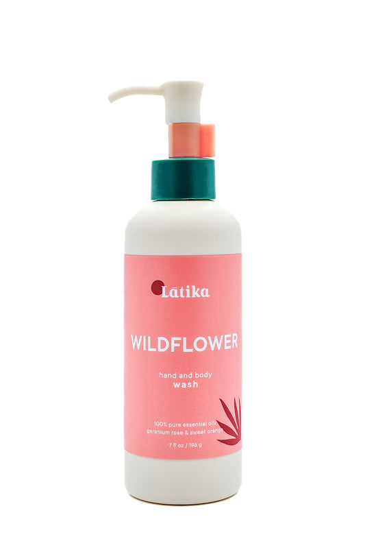 Wildflower -Organic Essential Oils Hand + Body Wash 🌺 Latika Beauty