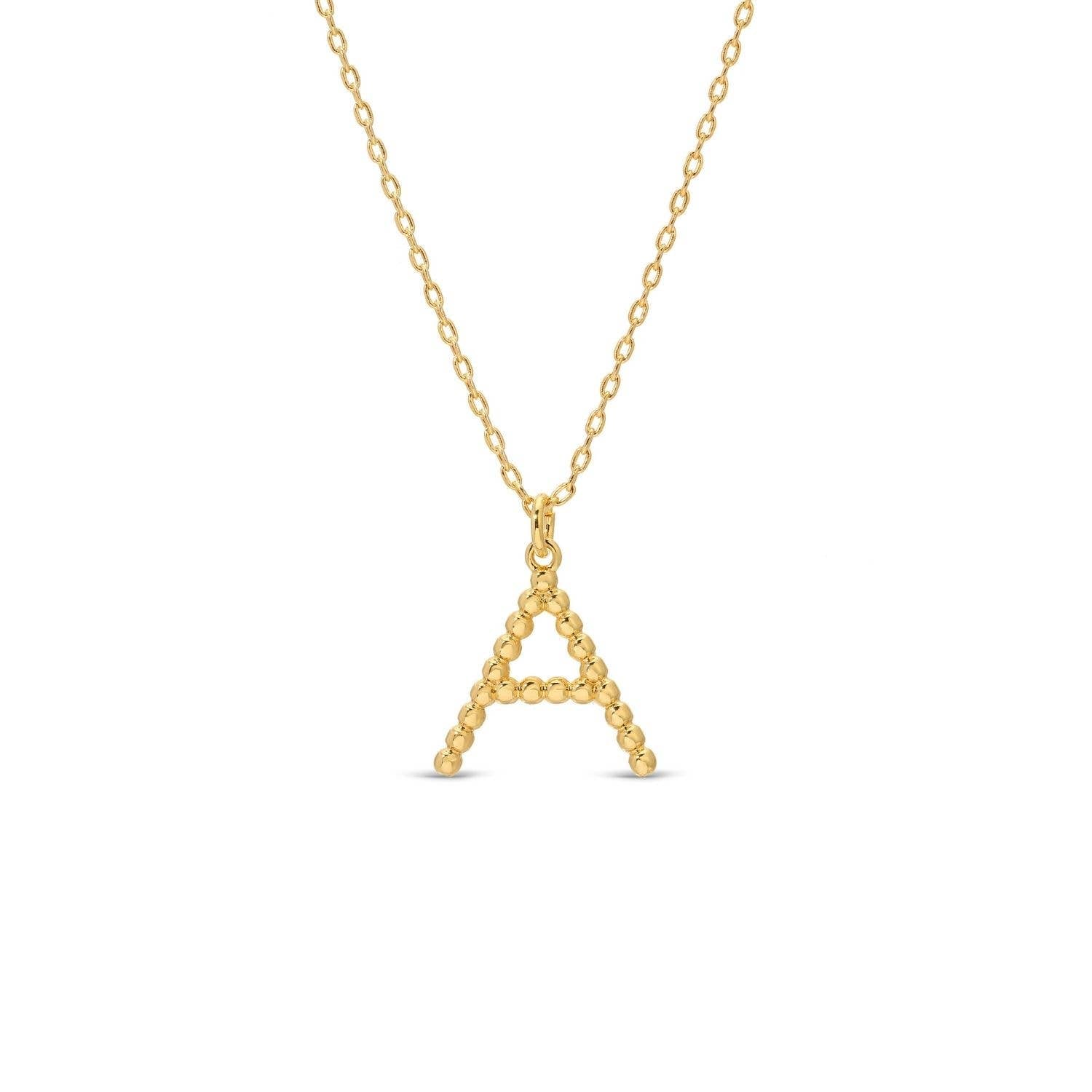 Splendid Iris - Delicate Initial Pendant - Assorted - 926 West